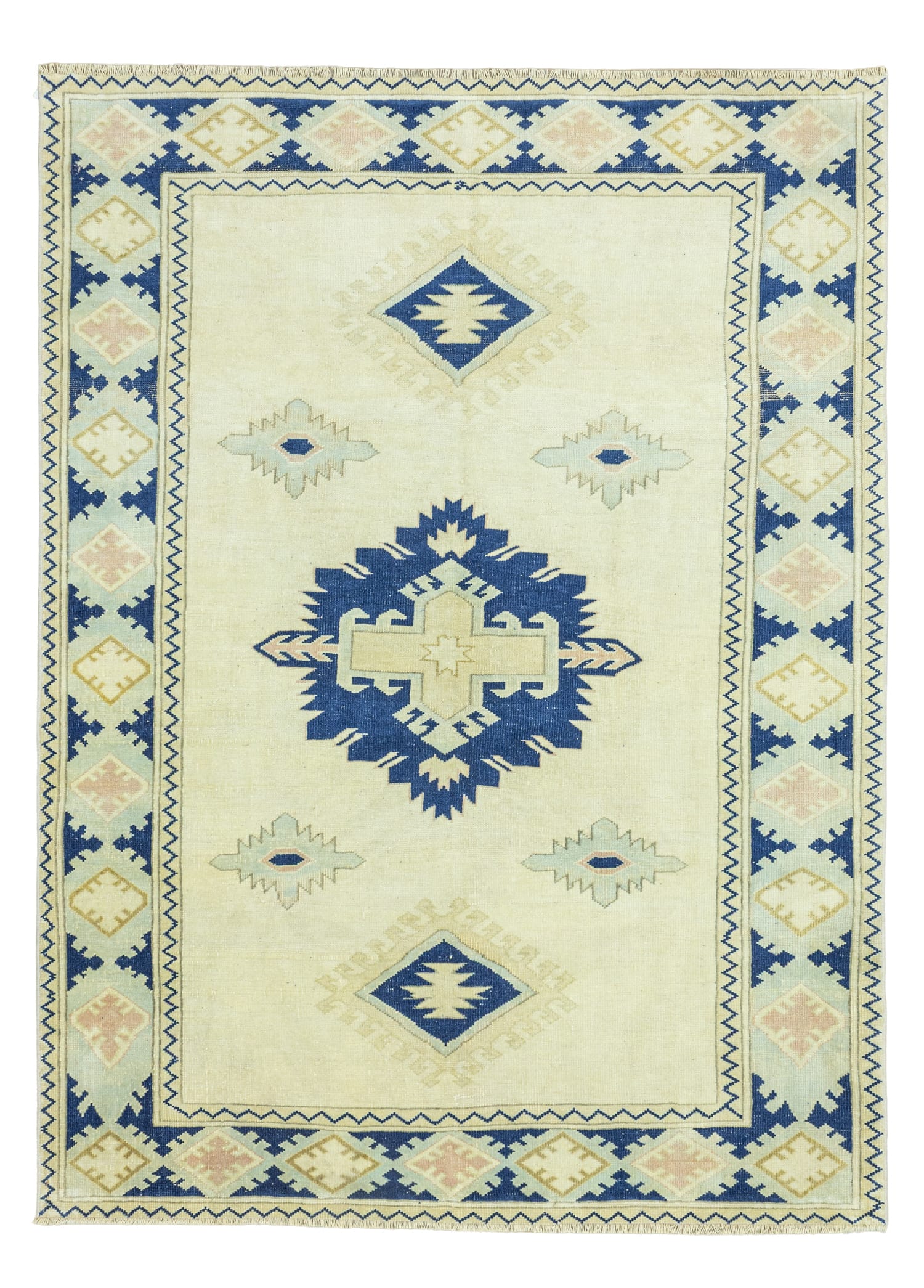 Sera Rustik Tasarımlı Yün Halı 168x231 cm