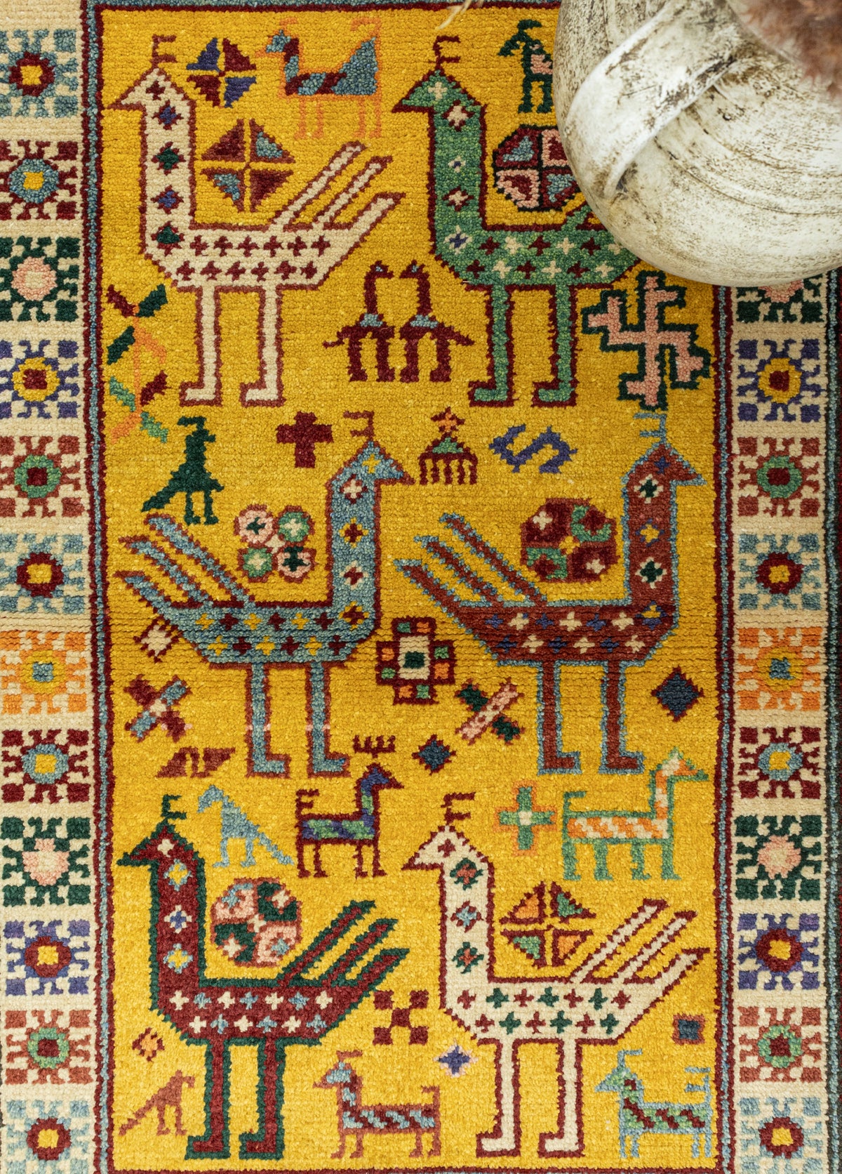 Rosha Hayvan Firgürlü Uşak Halı 87x128 cm
