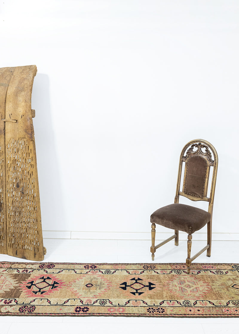 Takoran Floral Abrajlı El Dokuma Yolluk 74x396 cm