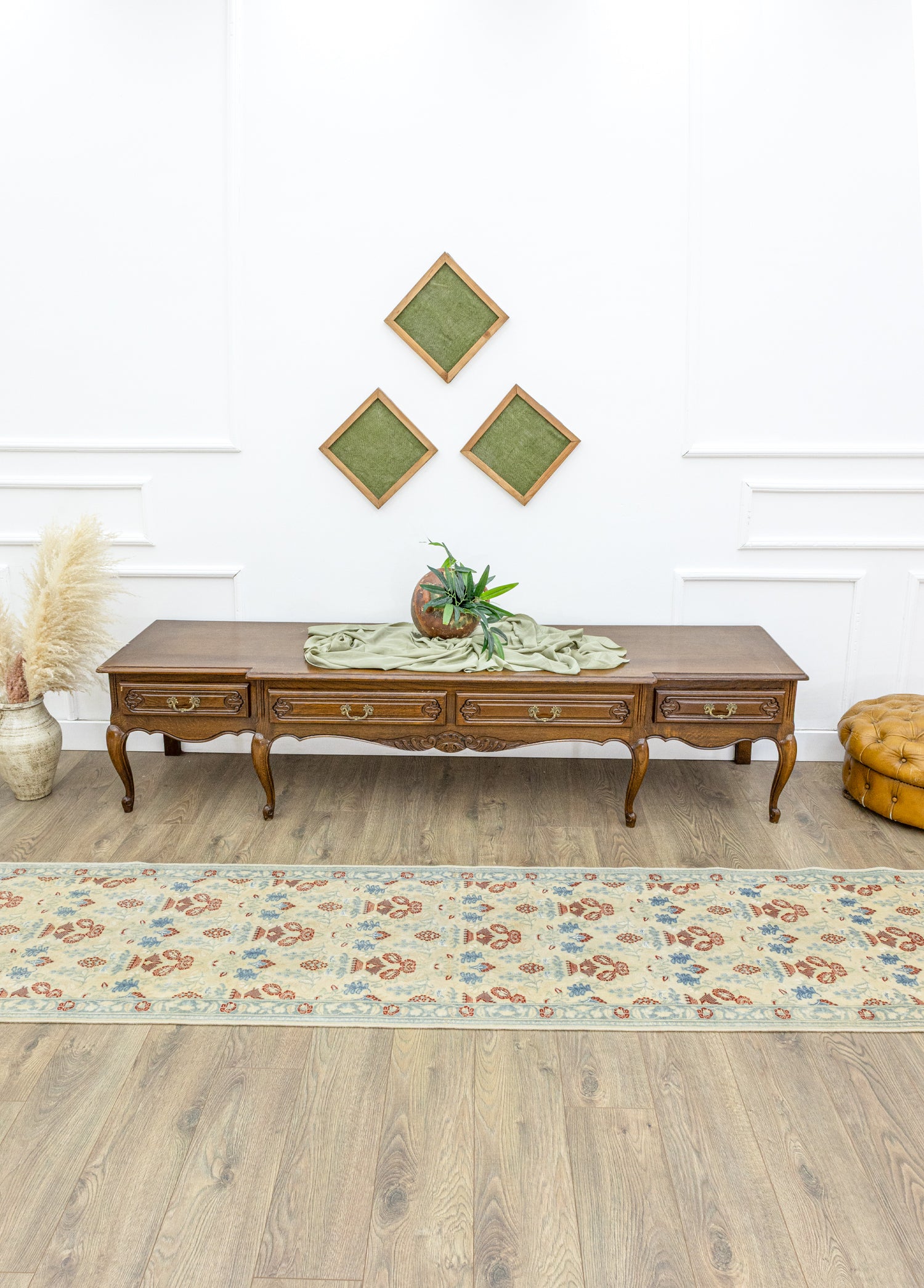 Tebriz Floral Tasarımlı İran Yolluk 71x366 cm