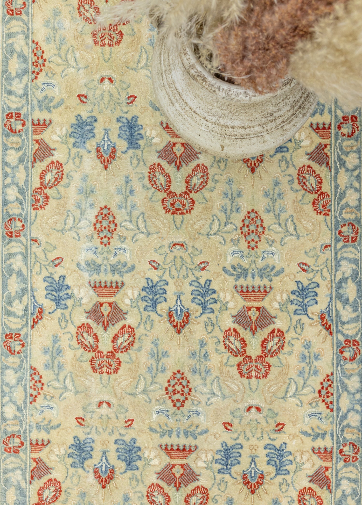 Tebriz Floral Tasarımlı İran Yolluk 71x366 cm