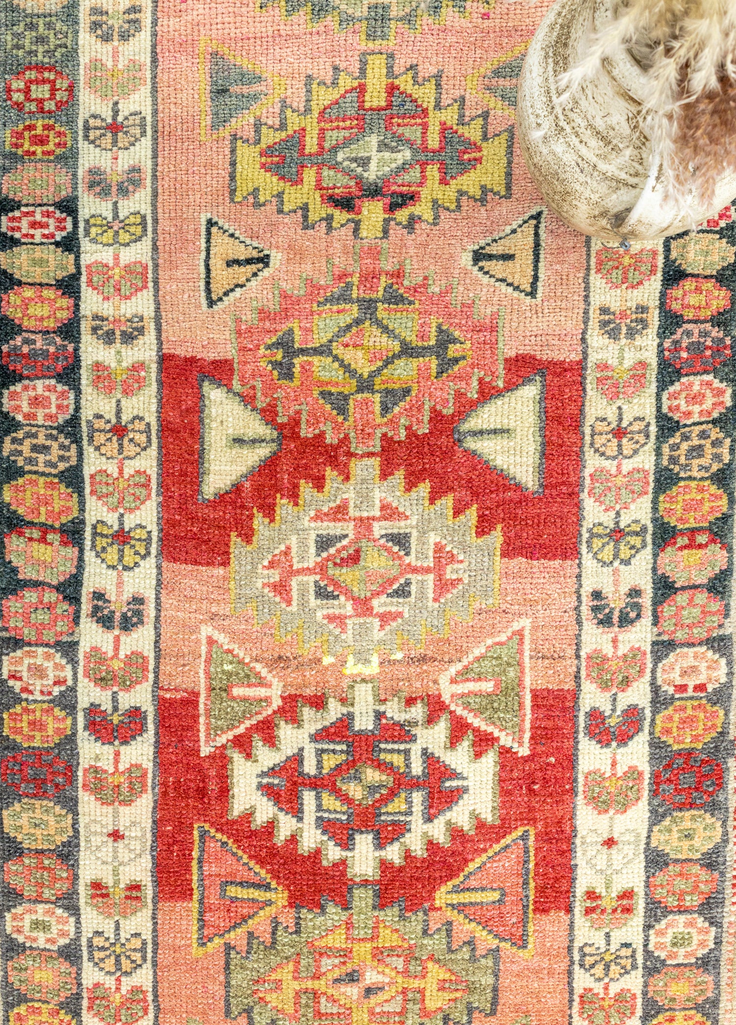 Edith Renkli El Dokuma Herki Yolluk 93x438 cm