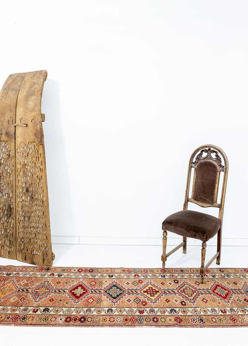 Kasrık Bereket Motifli El Dokuma Yolluk 77x359 cm