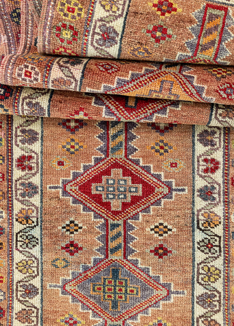 Kasrık Bereket Motifli El Dokuma Yolluk 77x359 cm