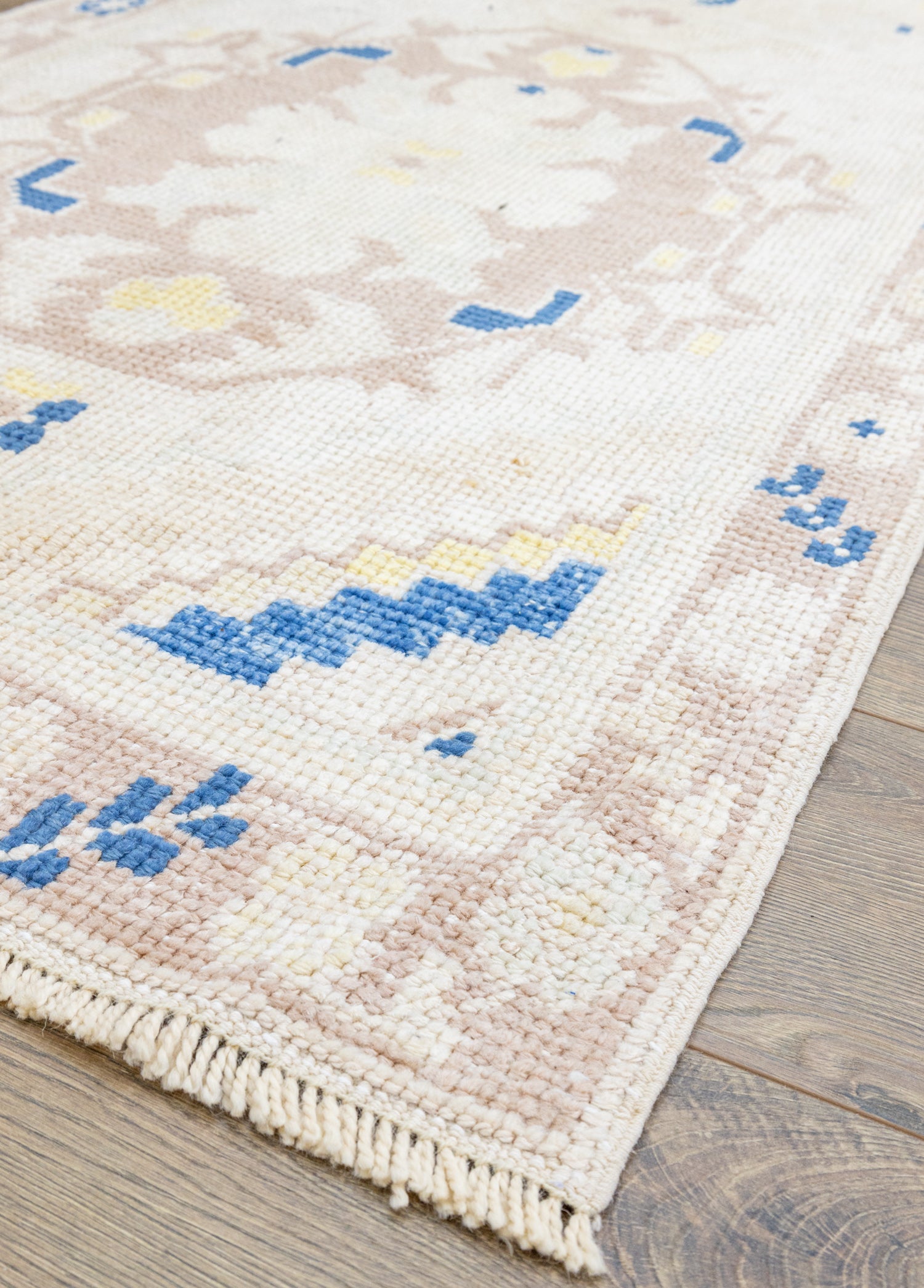 Karas Oriental Desenli El Dokuma Yün Halı 79x360 xm