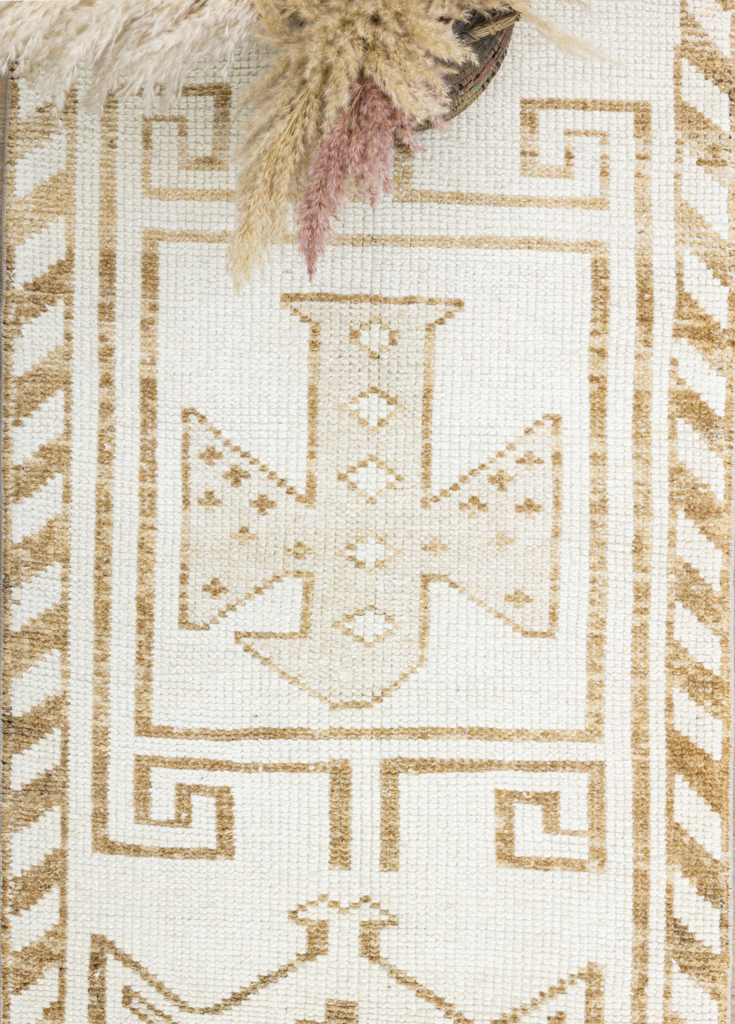 Beyce İlkel Desenli Herki El Dokuma Yolluk 61x371 cm