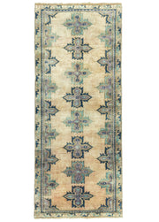 Kadio Rustik Tasarımlı Yün Yolluk 96x234 cm