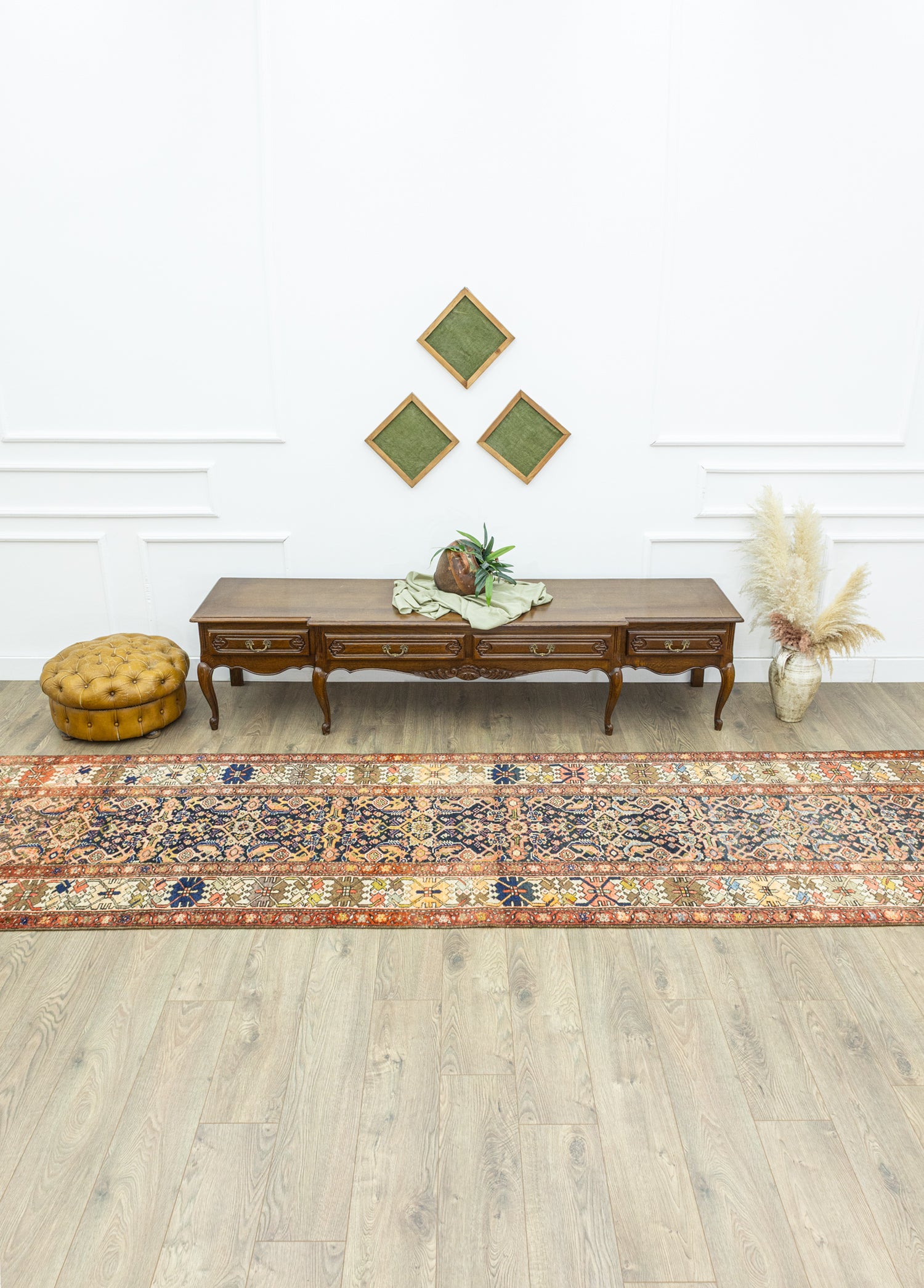 Reed İran El Dokuma Rustik Yolluk 111x410 cm
