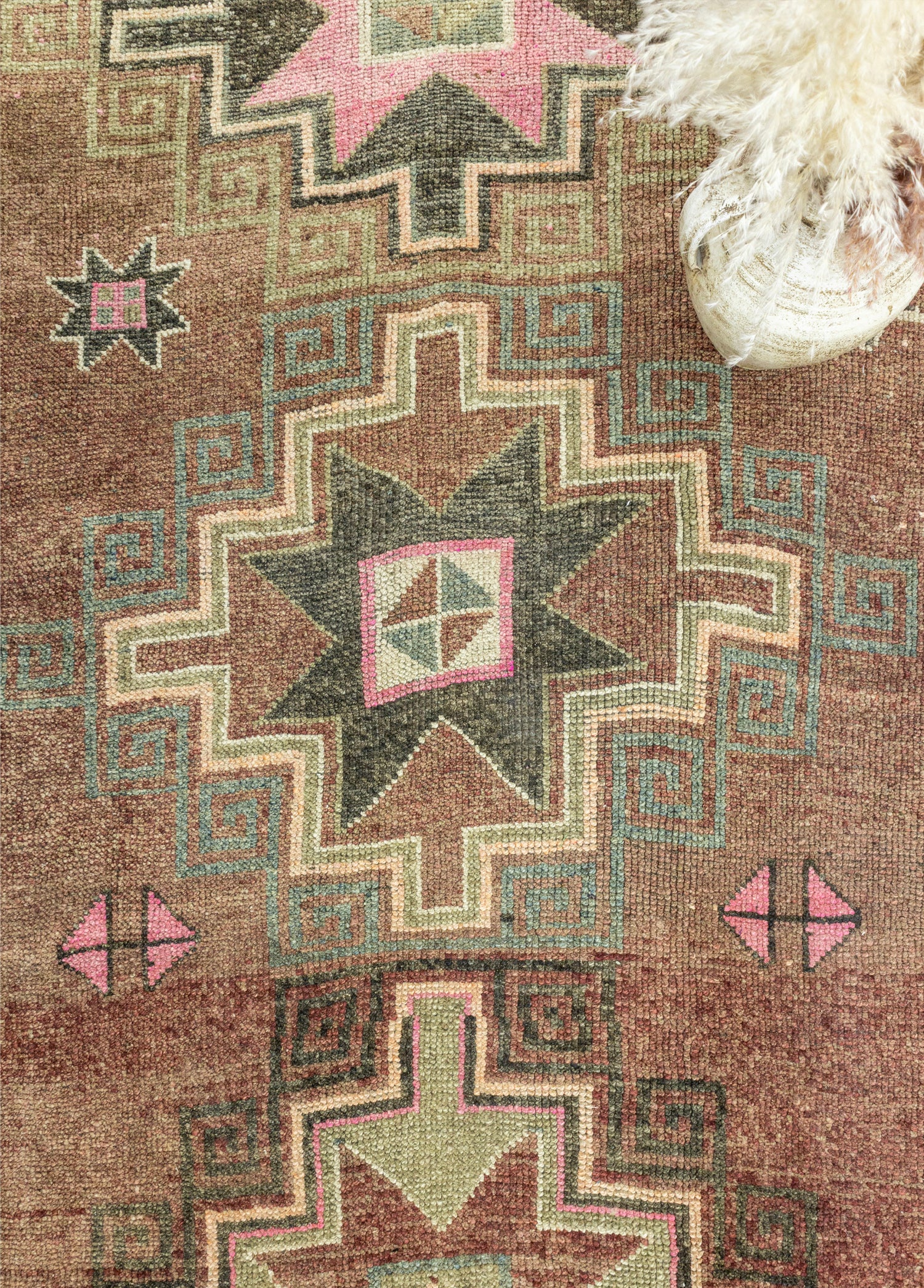 Royal El Dokuma Kahverengi Herki Yolluk 116x389 cm