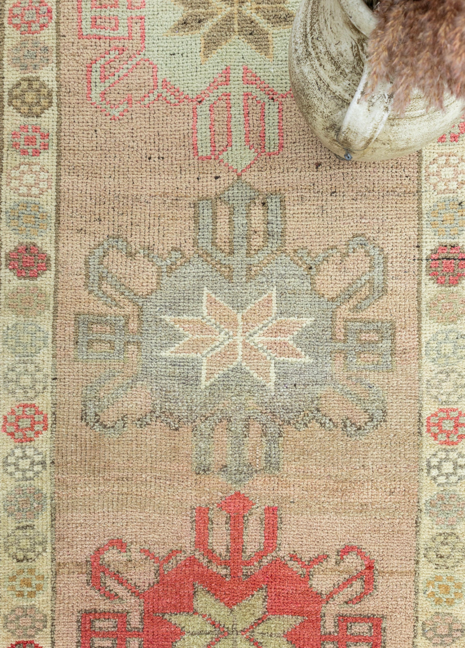 Sayat İlkel Motifli El Dokuma Herki Yolluk 80x398 cm