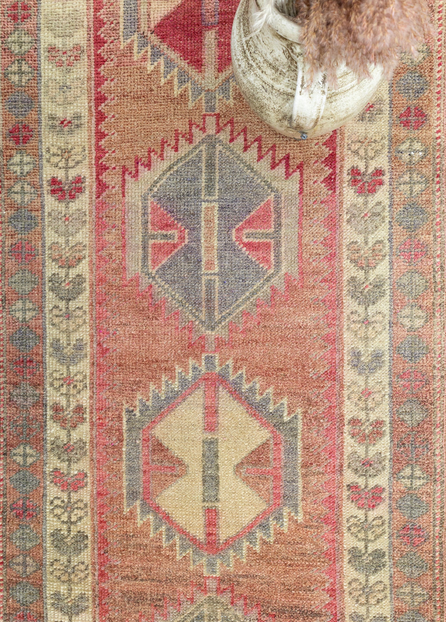 Erak Rustik El Dokuma Yün Herki Yolluk 89x359 cm