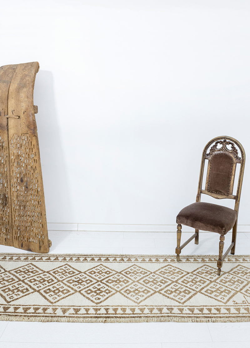 Girlevik Geometrik Desenli Modern Yolluk 84x376 cm