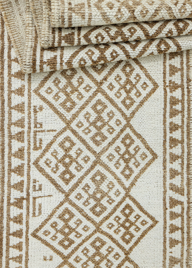 Girlevik Geometrik Desenli Modern Yolluk 84x376 cm
