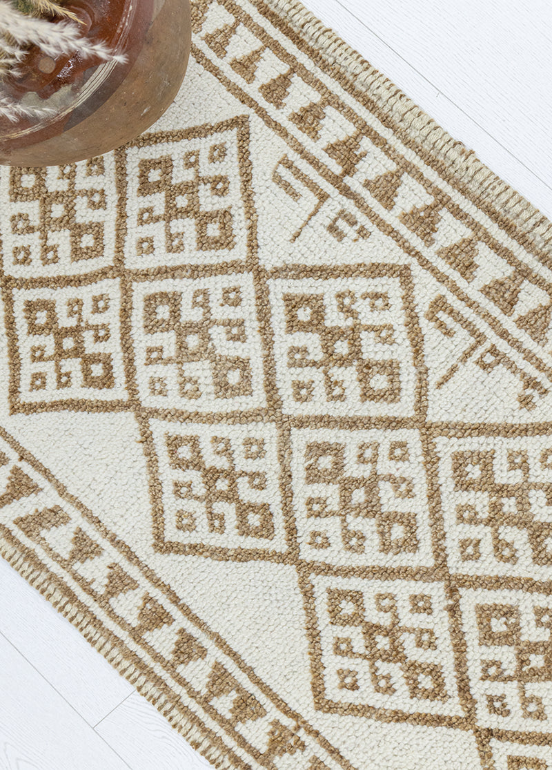 Girlevik Geometrik Desenli Modern Yolluk 84x376 cm