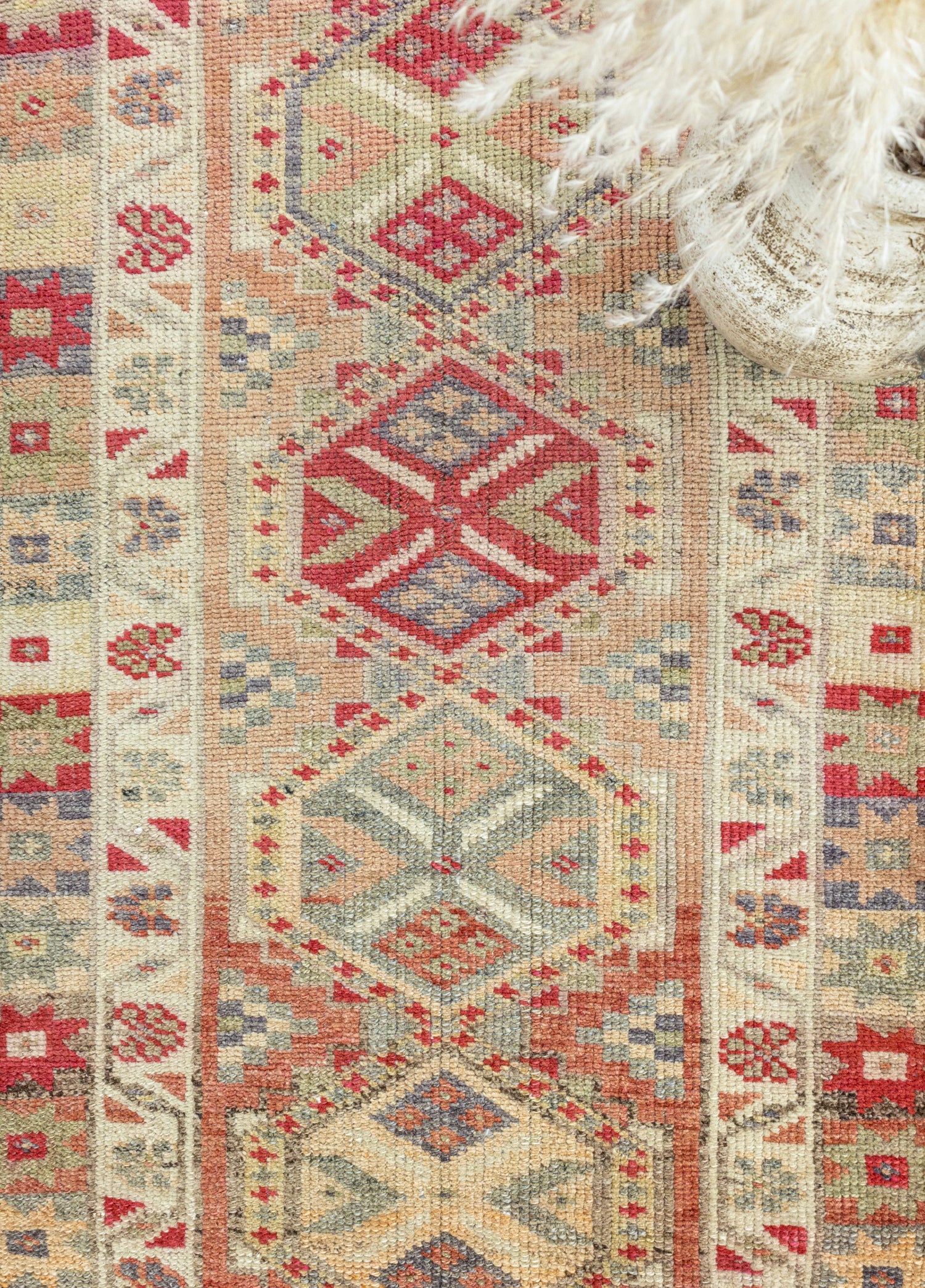 Lilly Geometrik Tasarımlı El Dokuma Herki Yolluk 85x393 cm
