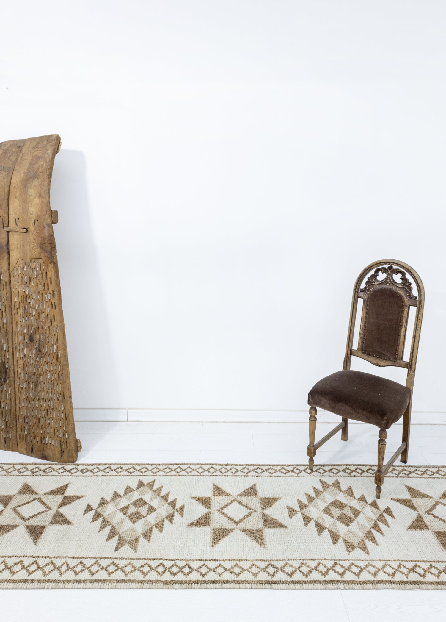 Ani İskandinav Tarzı Yün Yolluk 82x356 cm