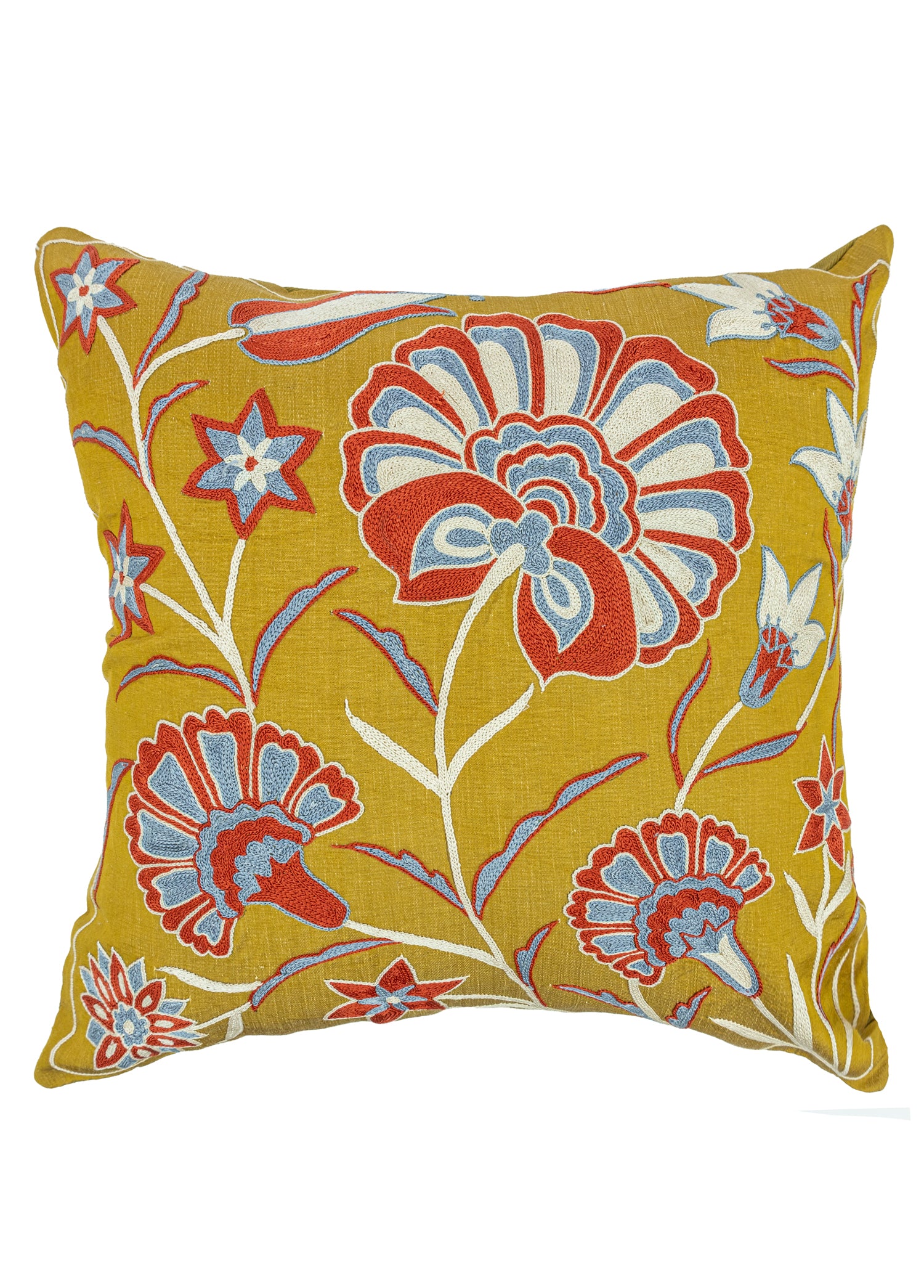 Alyen Çiçekli El Yapımı Kırlent 50x50 cm