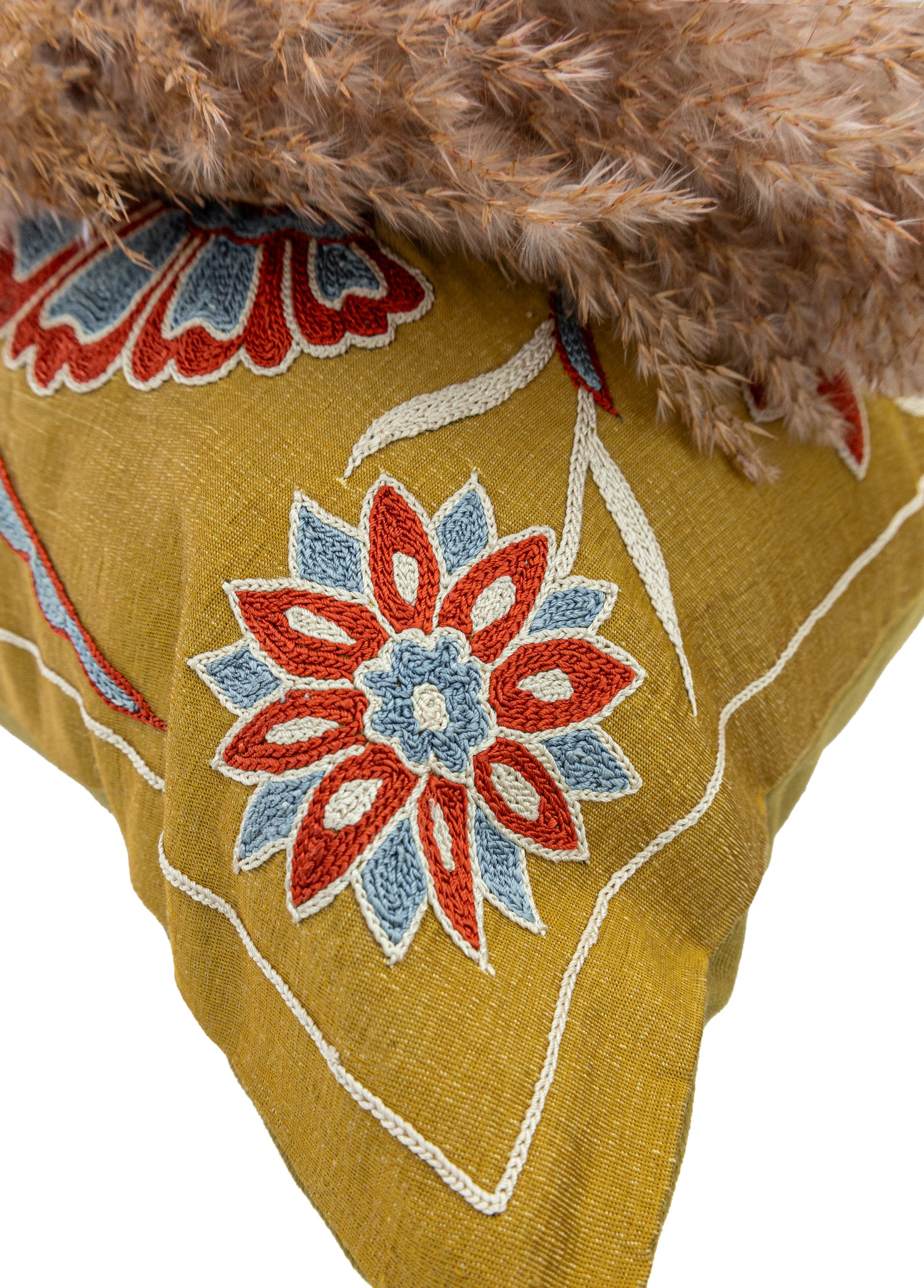 Alyen Çiçekli El Yapımı Kırlent 50x50 cm