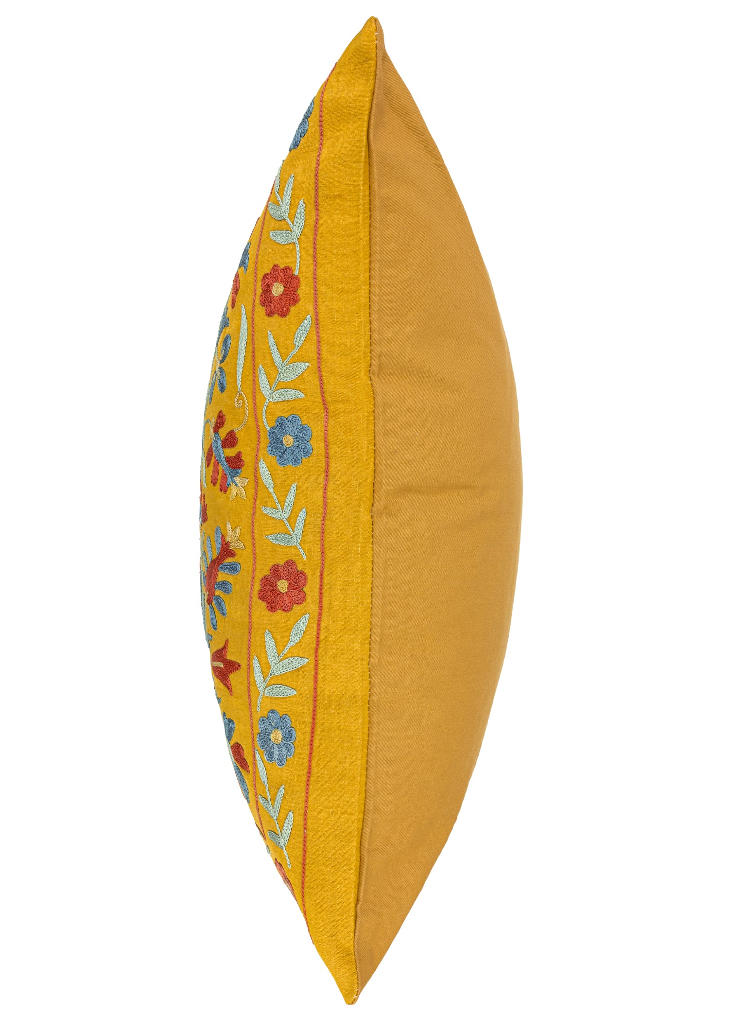 Tayen Çiçekli İpek Kırlent 50x50 cm