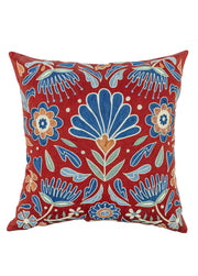 Miyane El Yapımı Kırmızı İpek Kırlent 50x50 cm