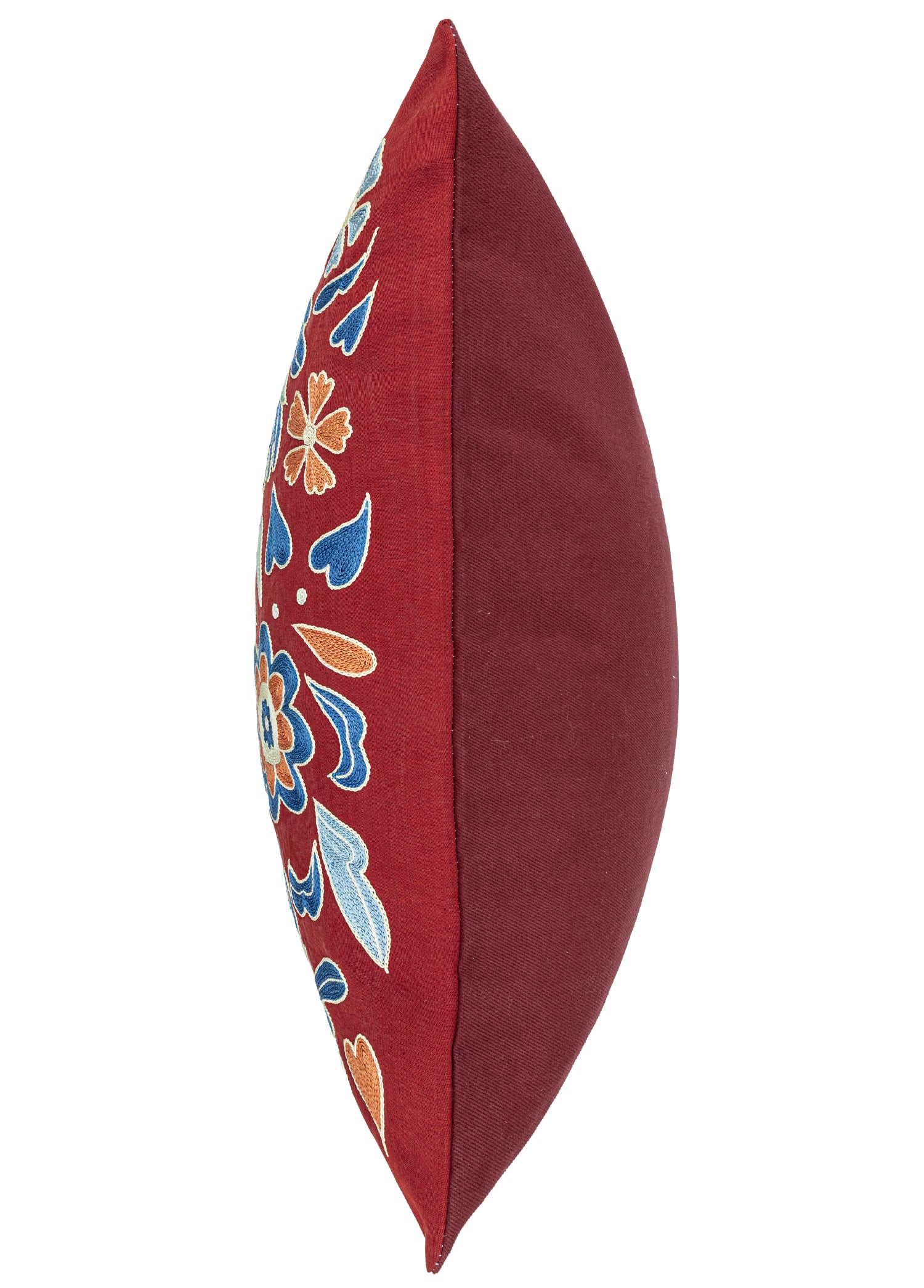 Miyane El Yapımı Kırmızı İpek Kırlent 50x50 cm