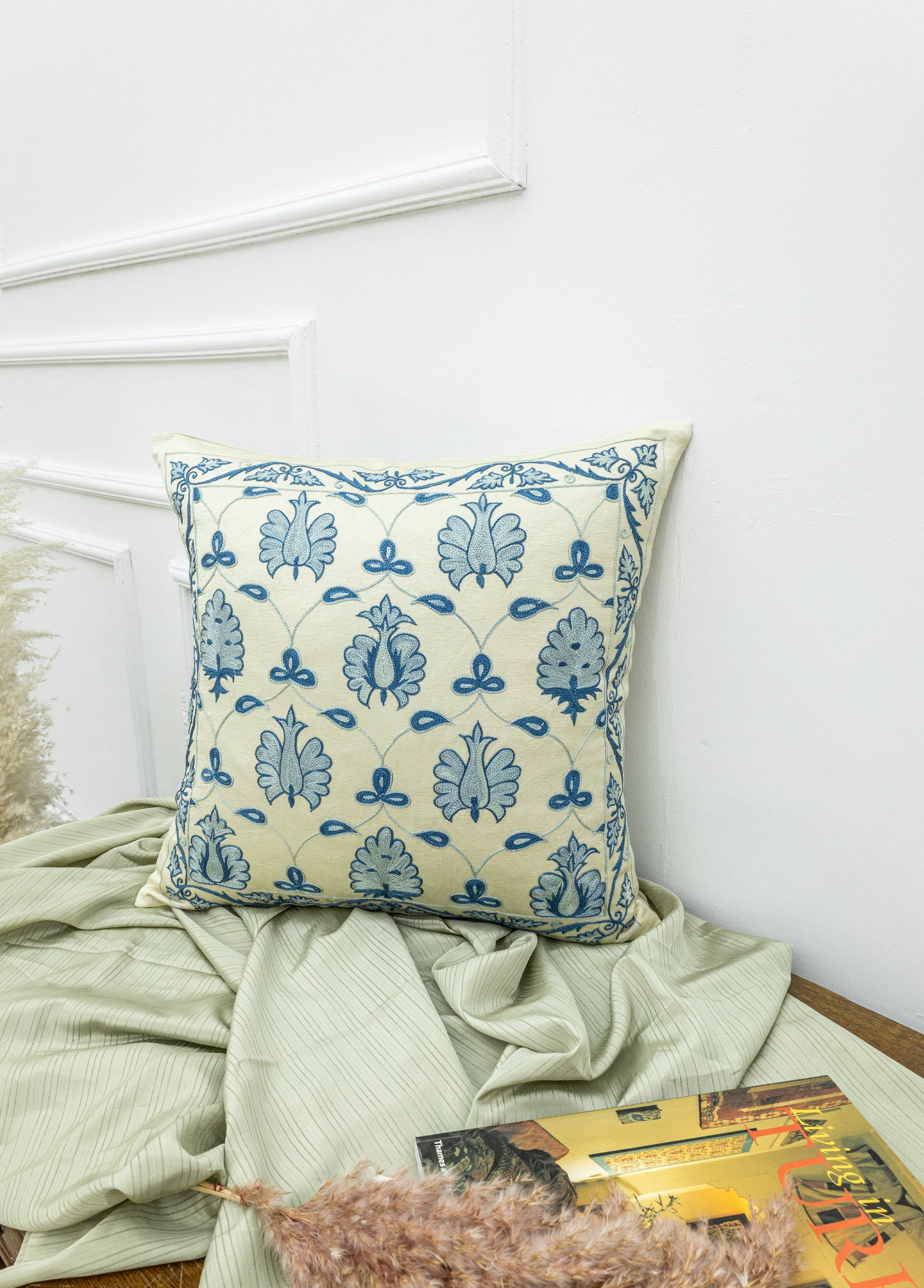 Solara El Yapımı Suzani Kırlent 50x50 cm