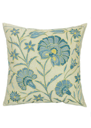 Zahter Çiçekli Suzani Kırlent 50x50 cm