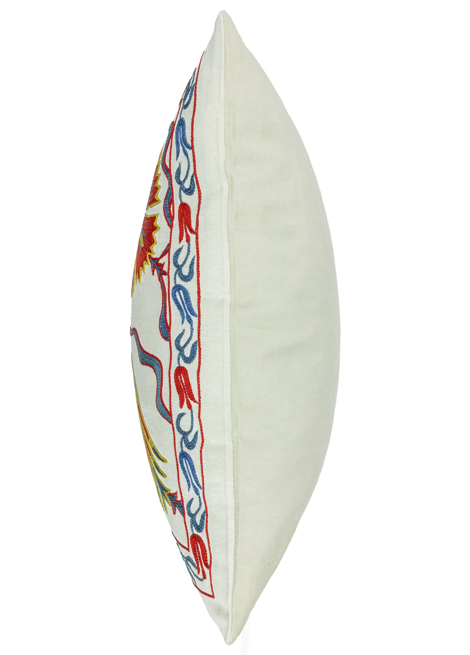 Aras Lale Desenli İpek Kırlent 50x50 cm