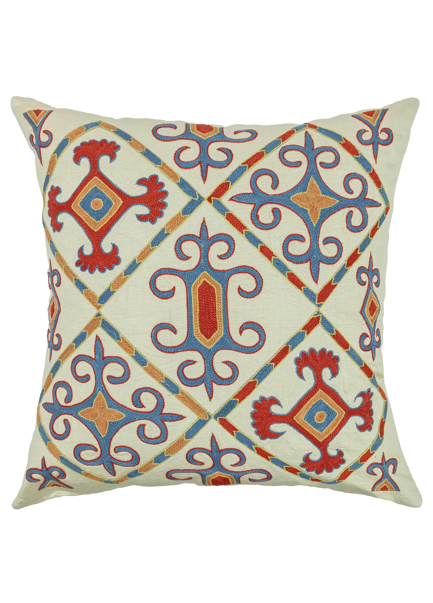 Tevra Bohem Tasarımlı İpek Kırlent 50x50 cm