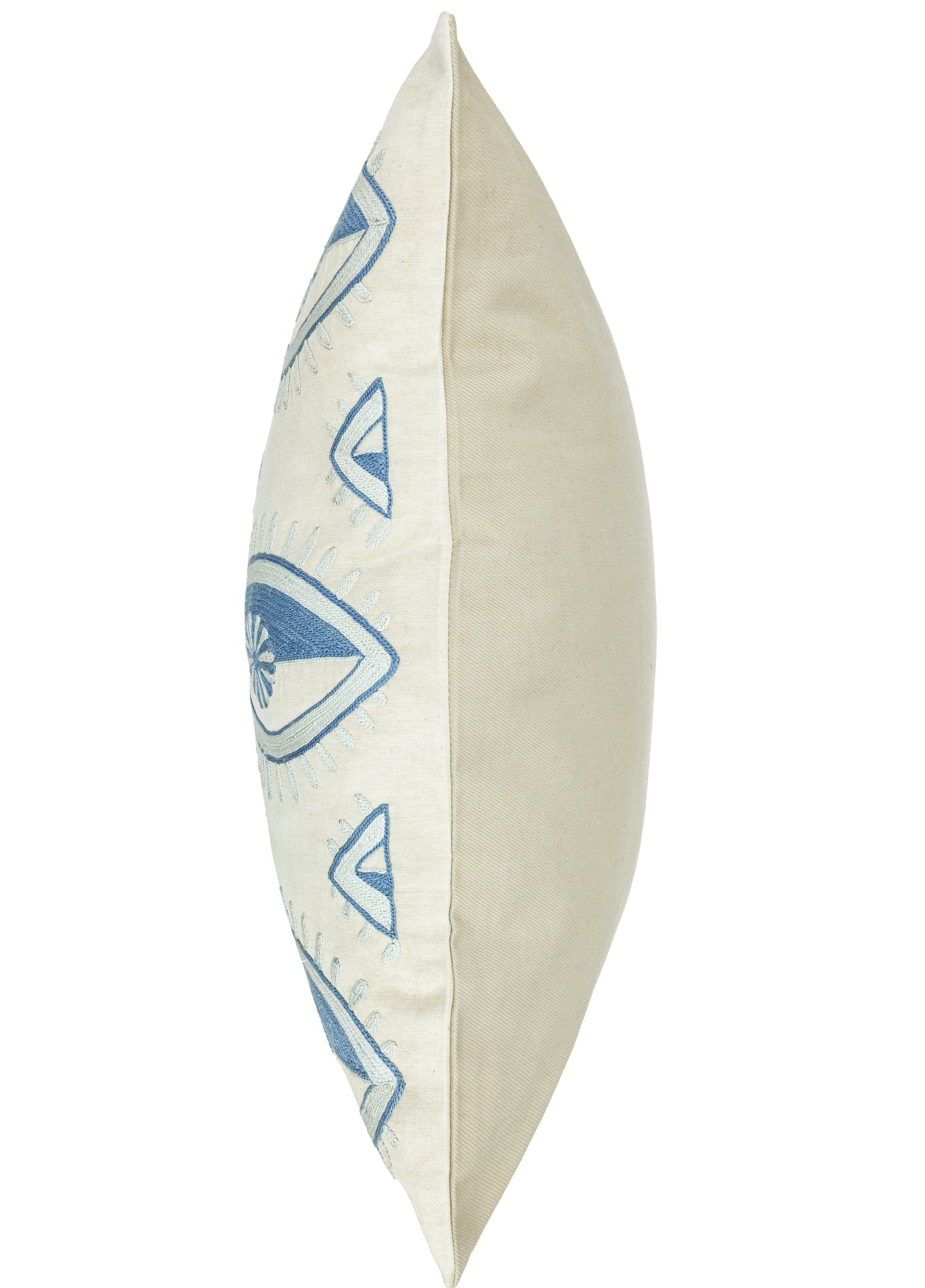 Elyra Göz Desenli İpek Kırlent 50x50 cm