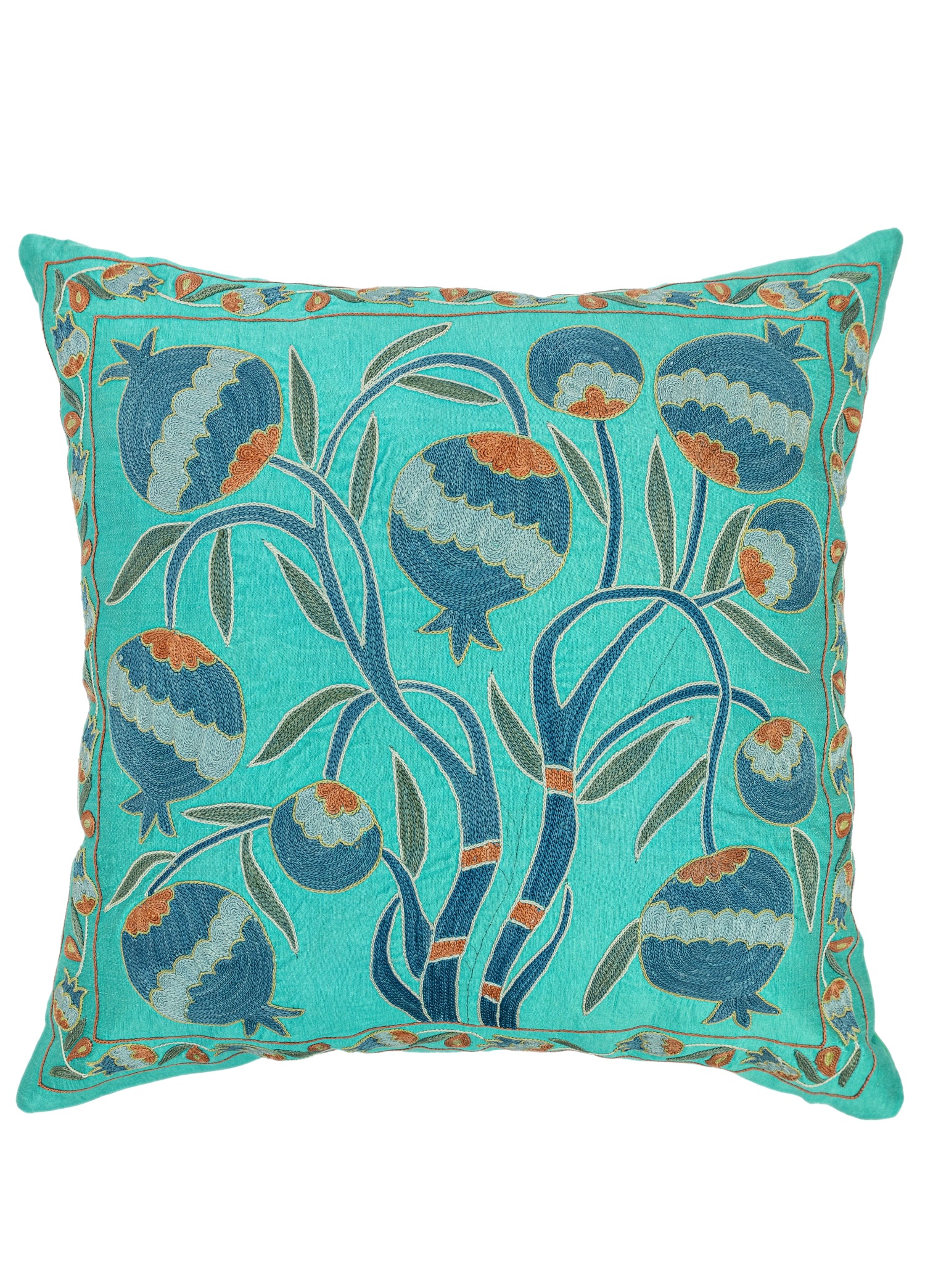 Zinya Dekoratif Suzani İpek Kırlent 50x50 cm