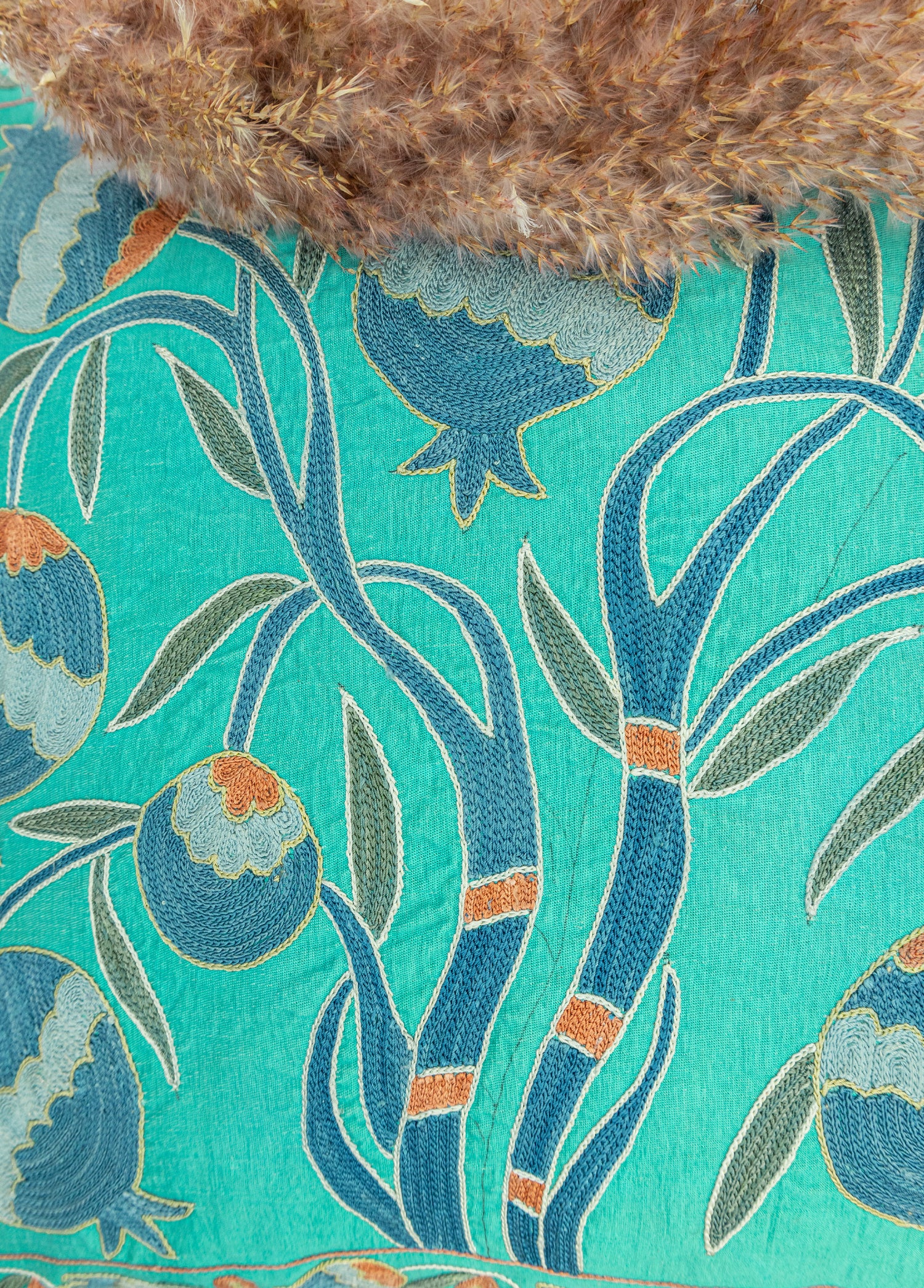 Zinya Dekoratif Suzani İpek Kırlent 50x50 cm