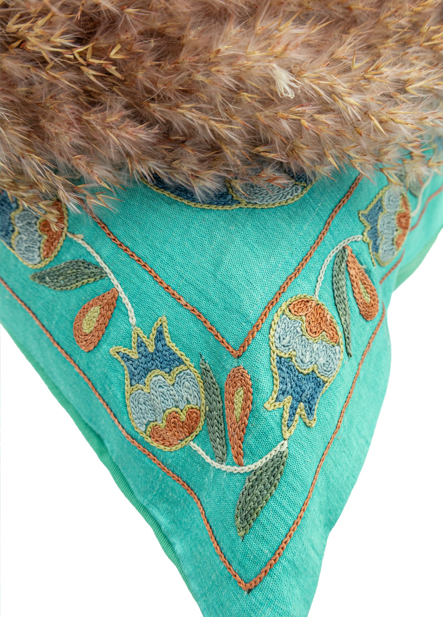 Zinya Dekoratif Suzani İpek Kırlent 50x50 cm