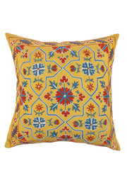 Ravina Çiçek Desenli Suzani Kırlent 50x50 cm