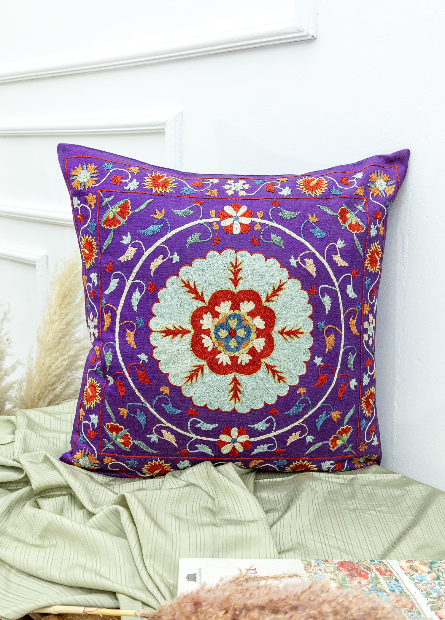 Marinel El Yapımı İpek Kırlent 50x50 cm