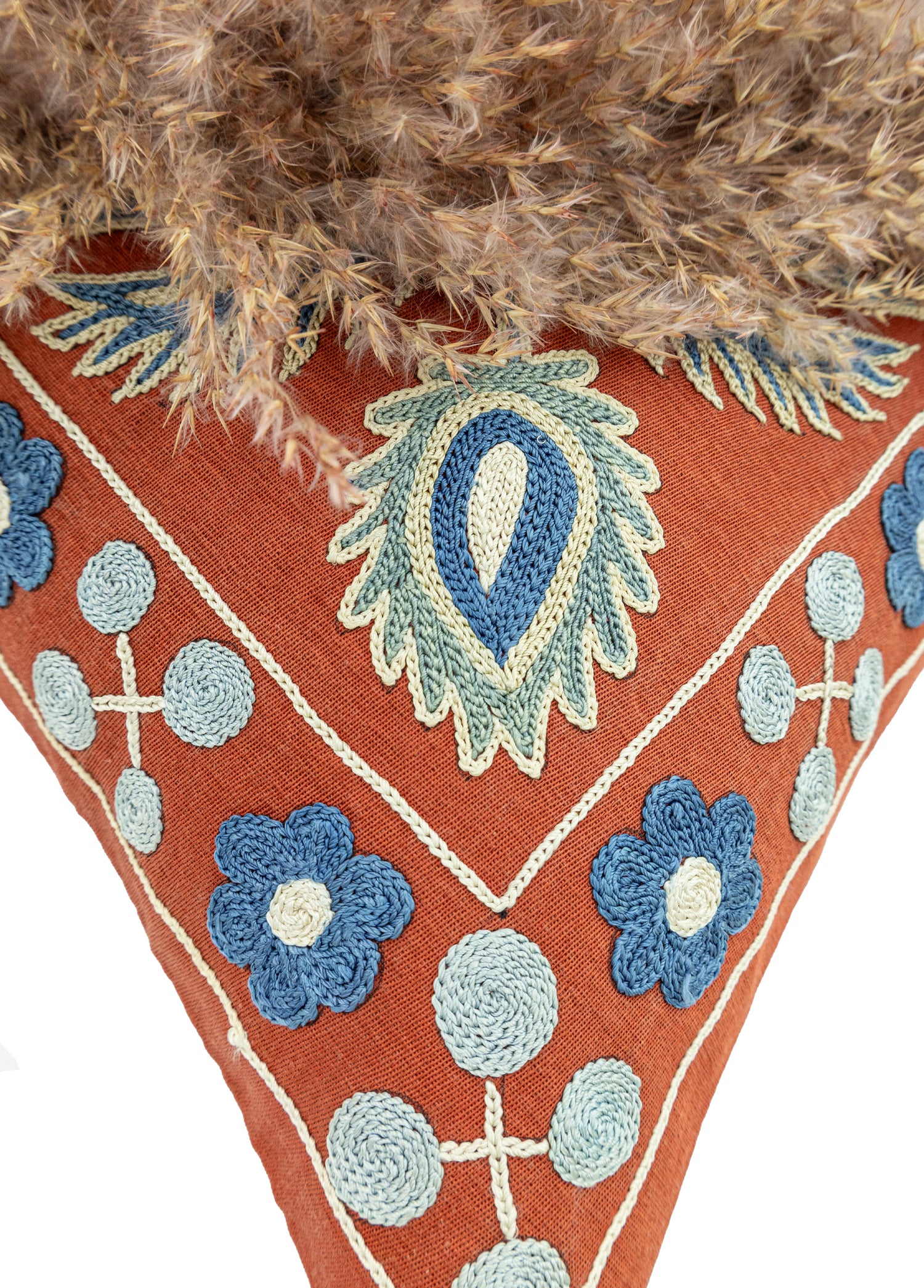 Kharun İpek Suzani Kırlent 50x50 cm
