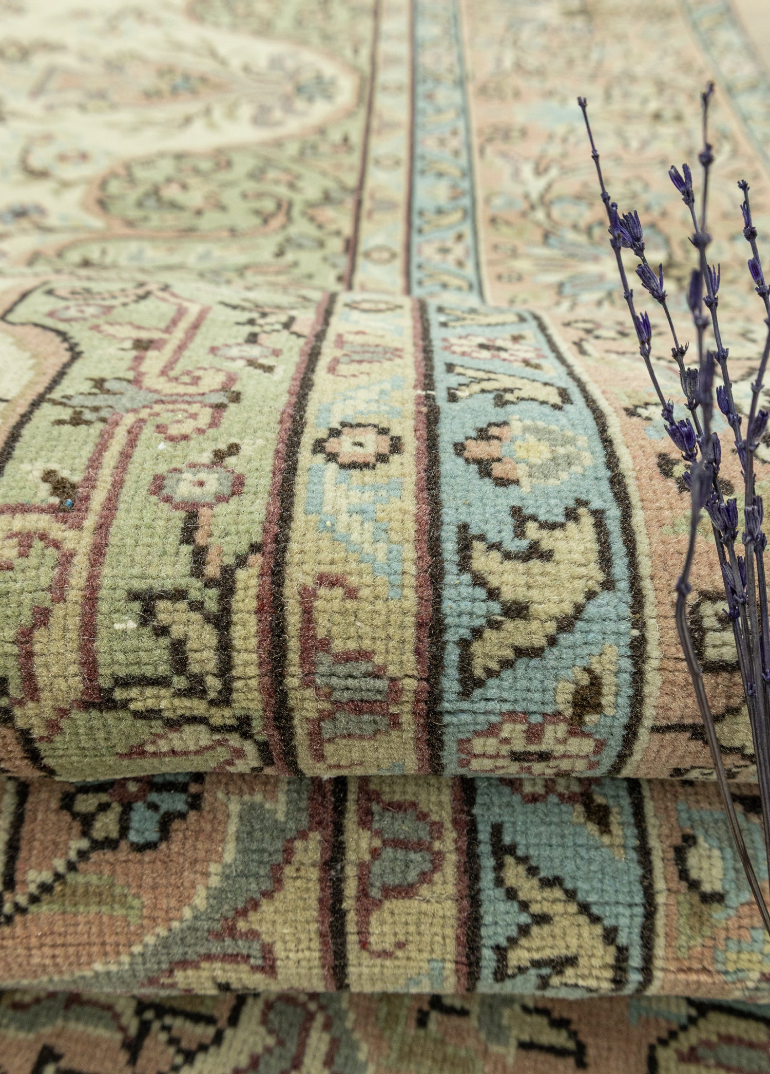 Abek Madalyon Tasarımlı Vintage Halı 208x303 cm