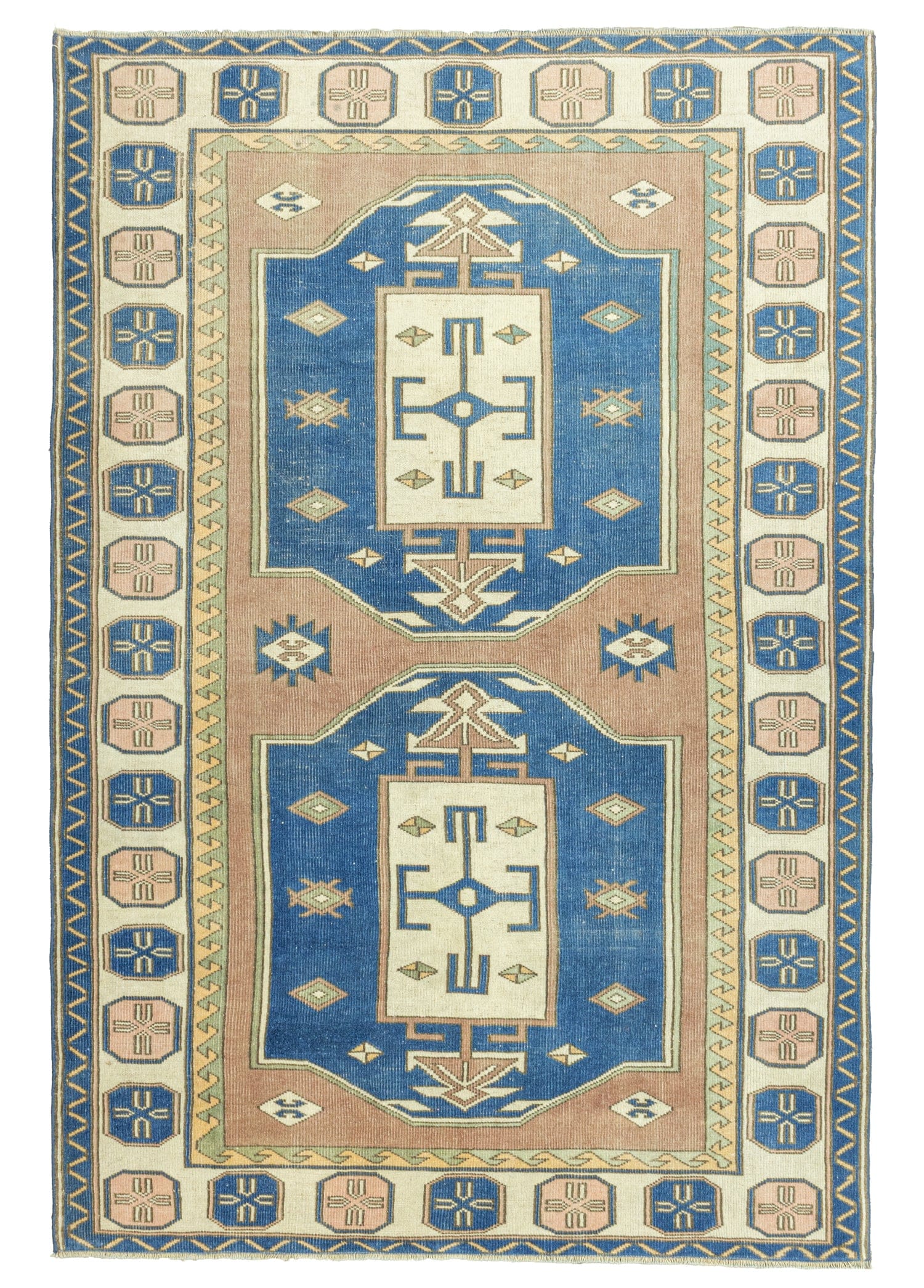 Abay Vintage El Dokuma Yün Halı 167x259 cm