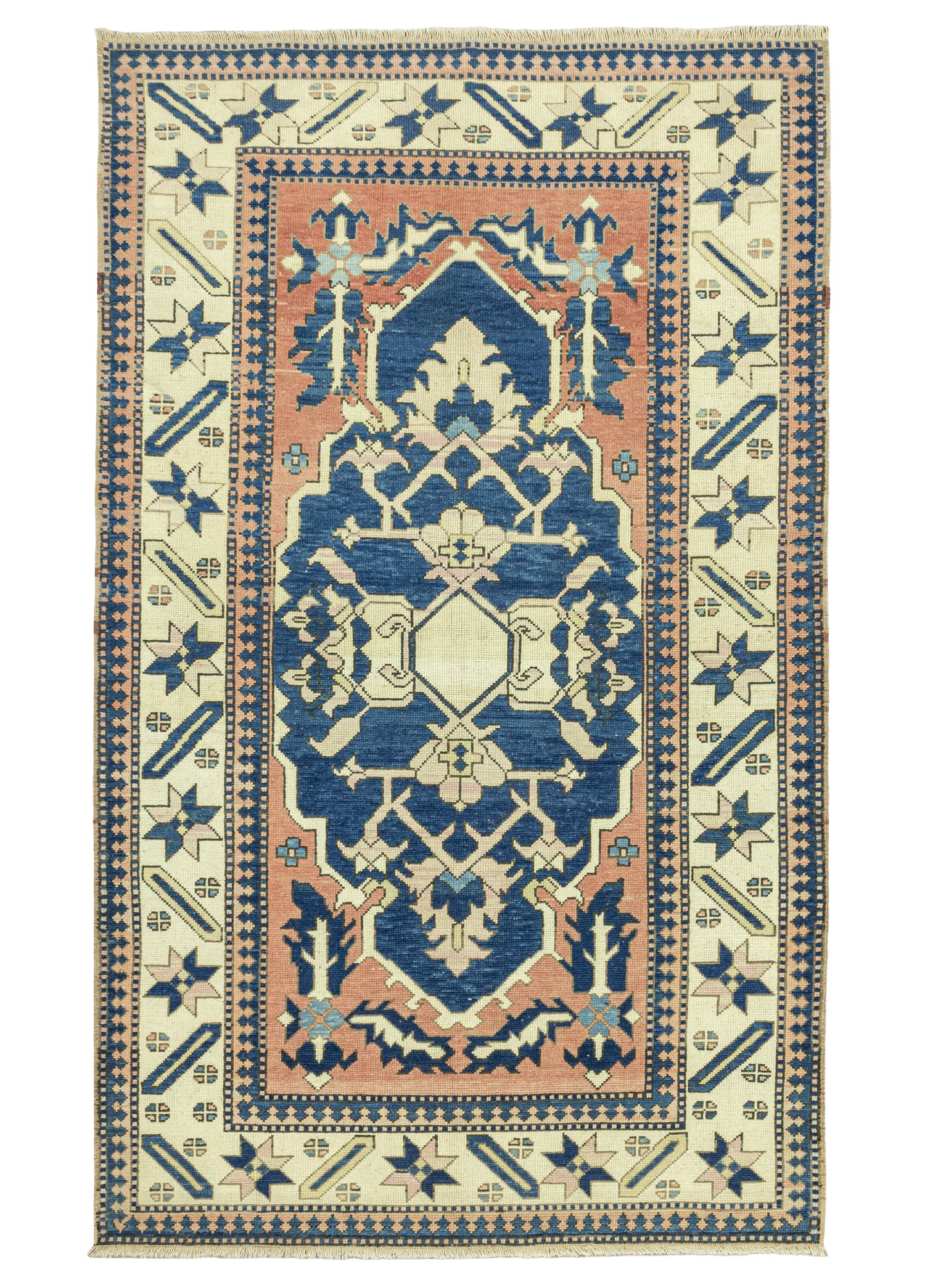 Lirhan Rustik Tasarımlı Yün Halı 161x264 cm