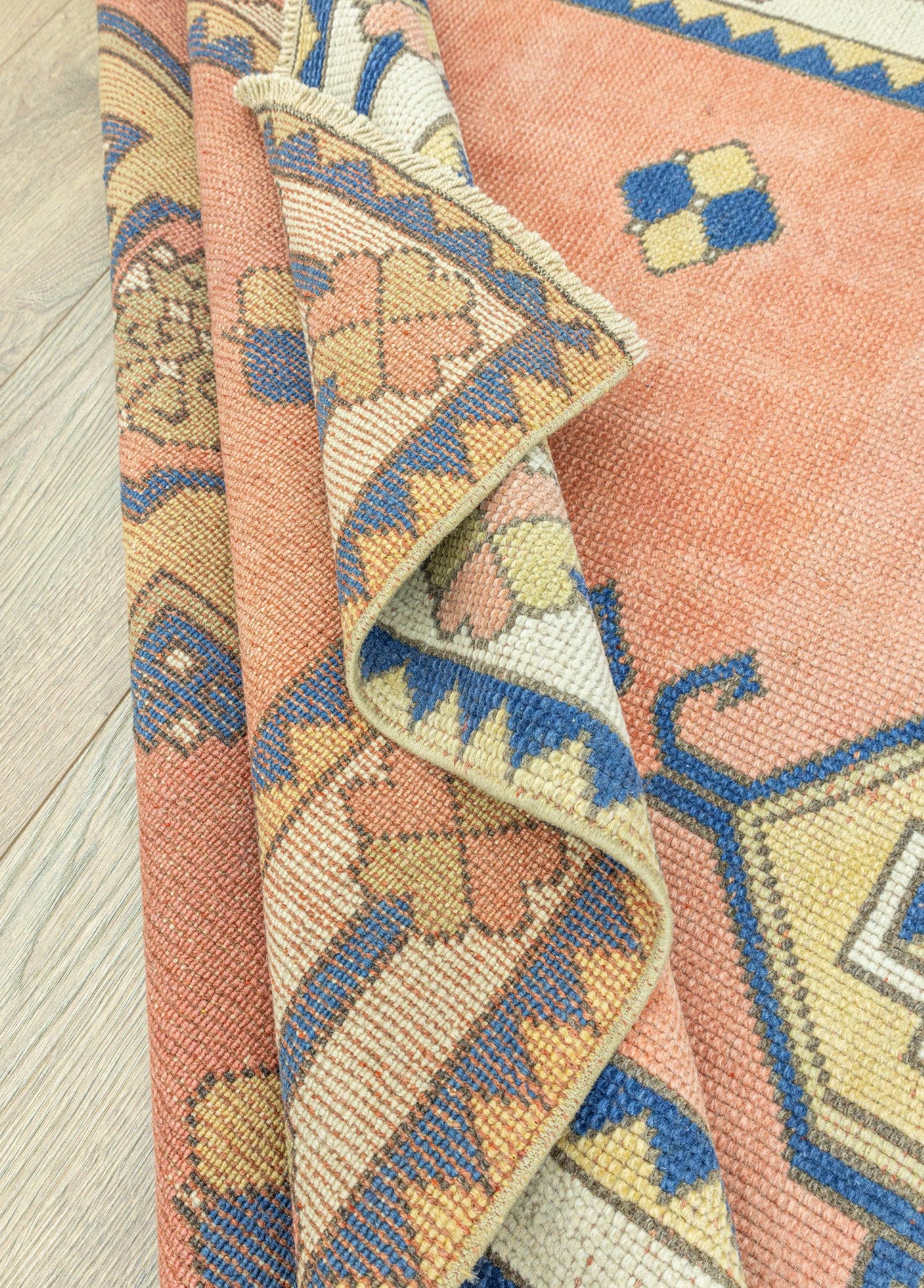 Giyza Rustik Desenli Yün Halı 126x190 cm