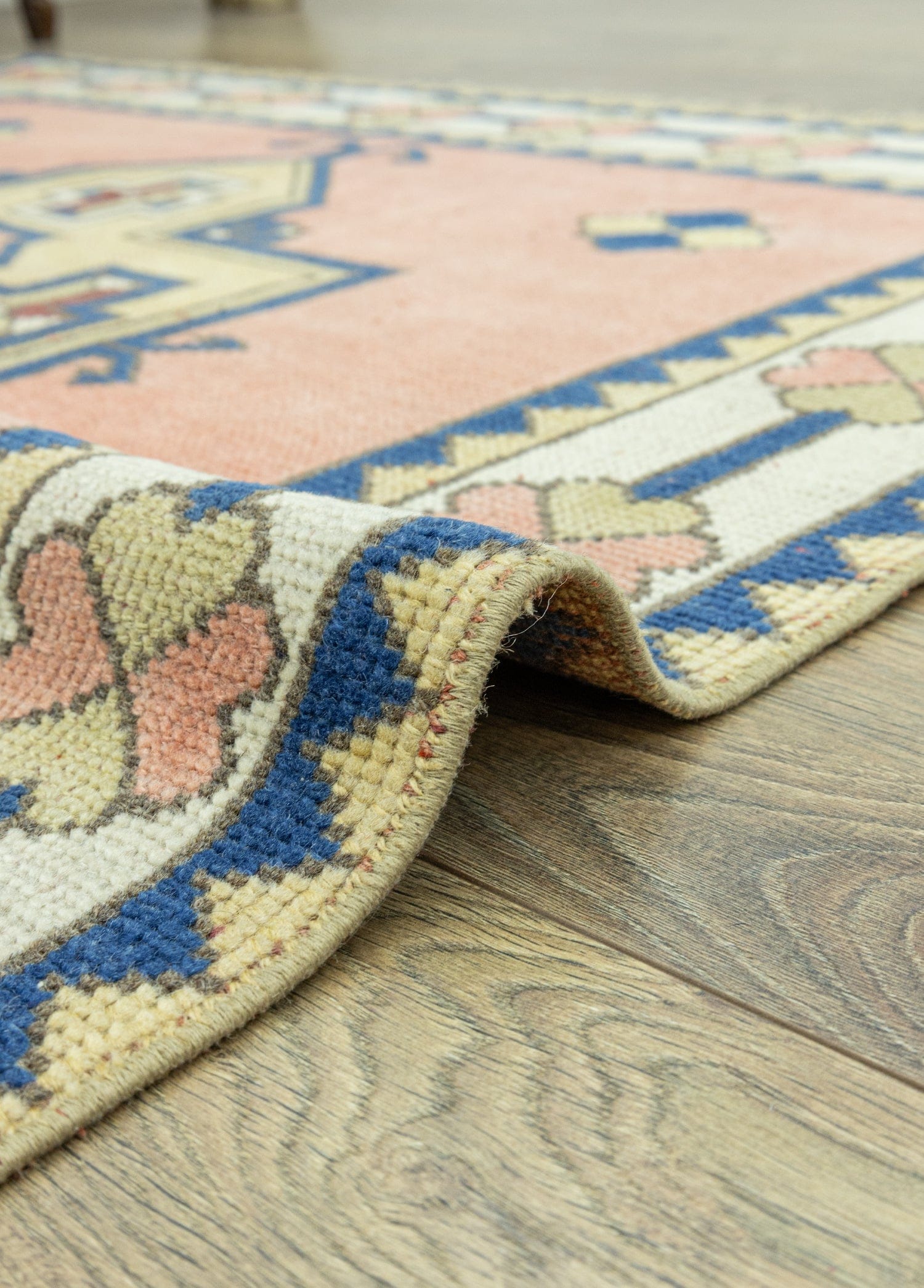 Giyza Rustik Desenli Yün Halı 126x190 cm