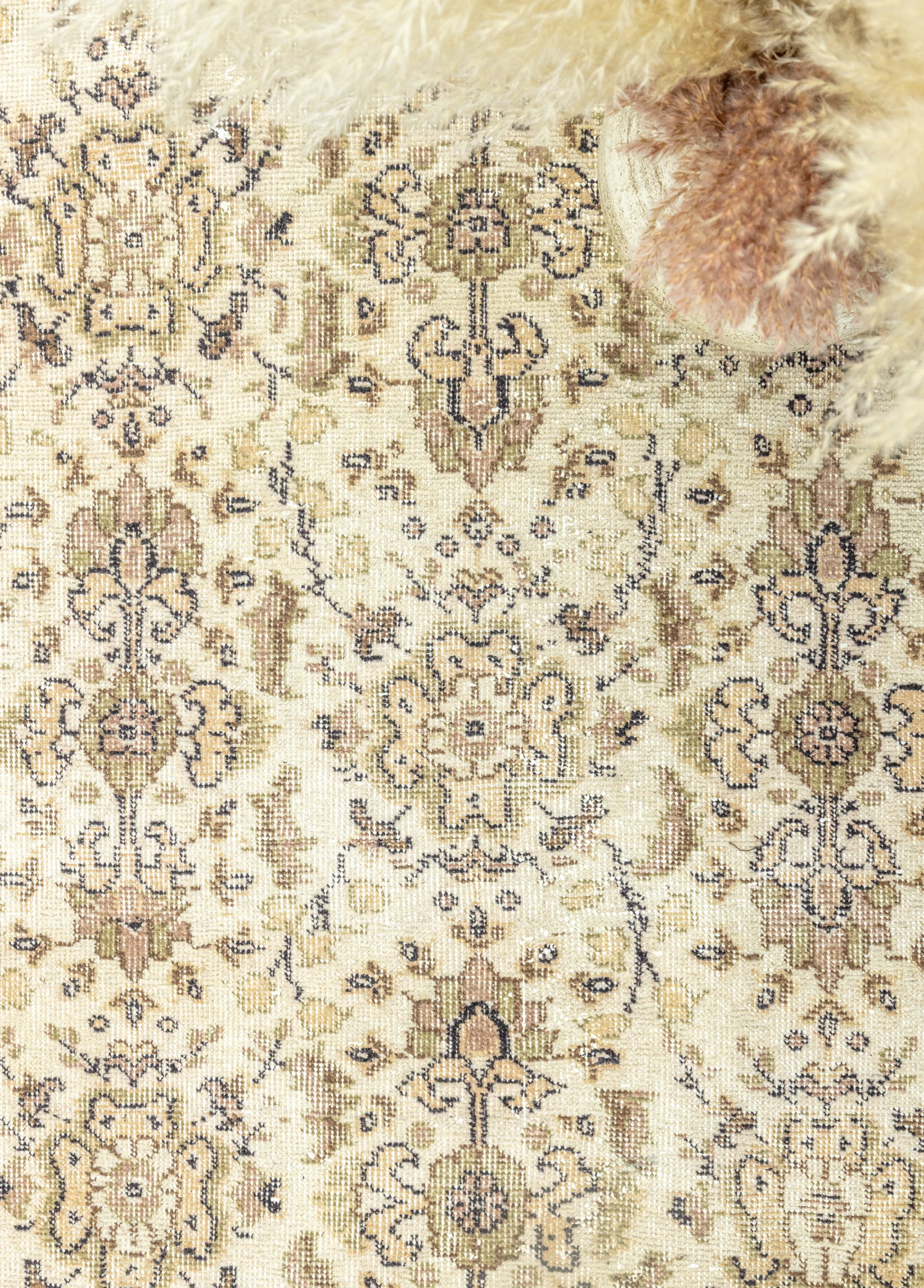 Fida Natural El Dokuma Vintage Halı 113x202 cm