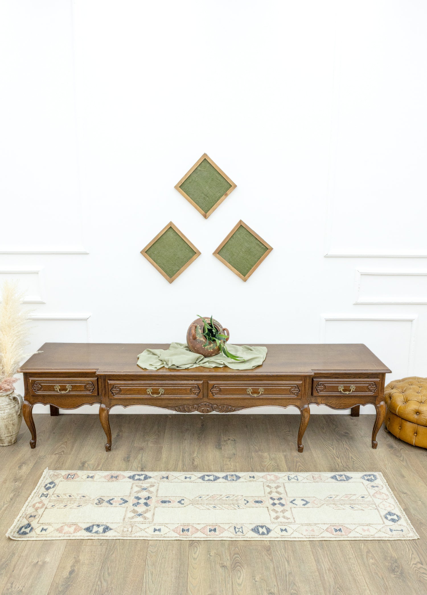 Lindsey El Dokuma Yün Yolluk 56x193 cm