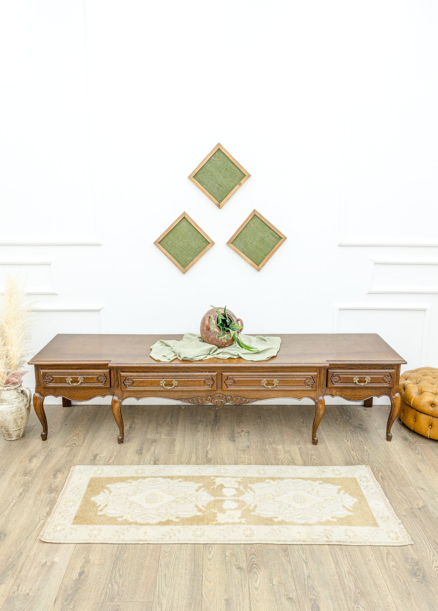 Pera Natural Renkli Uşak Yolluk 59x165 cm