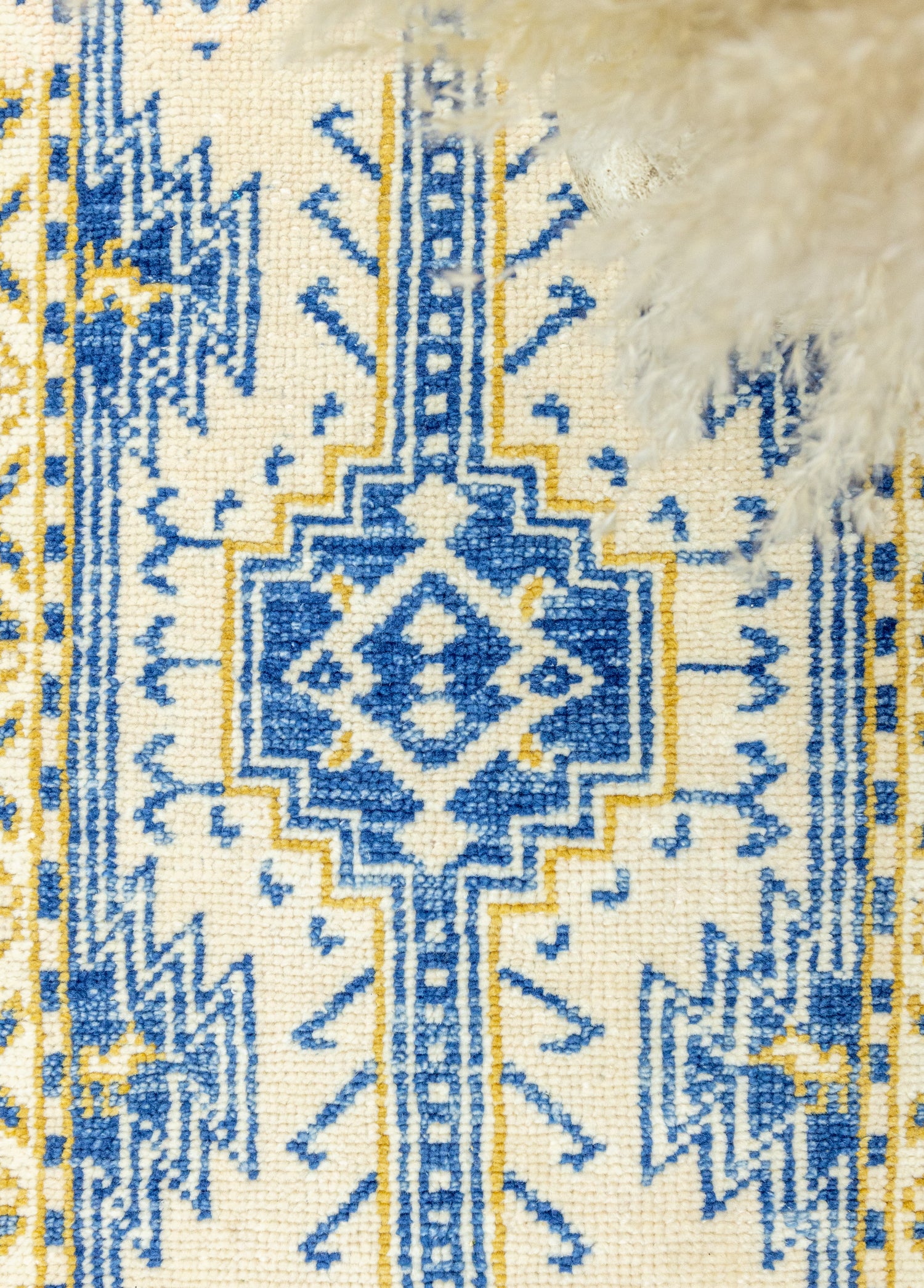 Madiyar Geometrik Motifli Yün Yolluk 72x191 cm