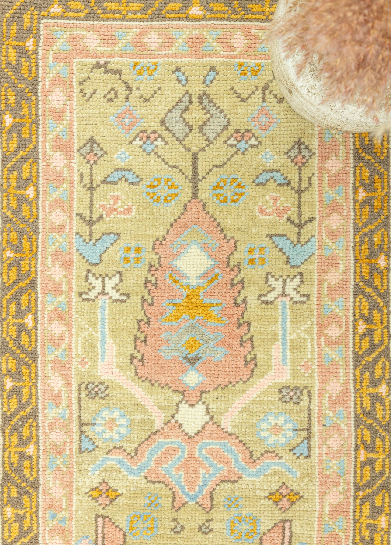 Gizay Renkli El Dokuma Uşak Yolluk 81x220 cm