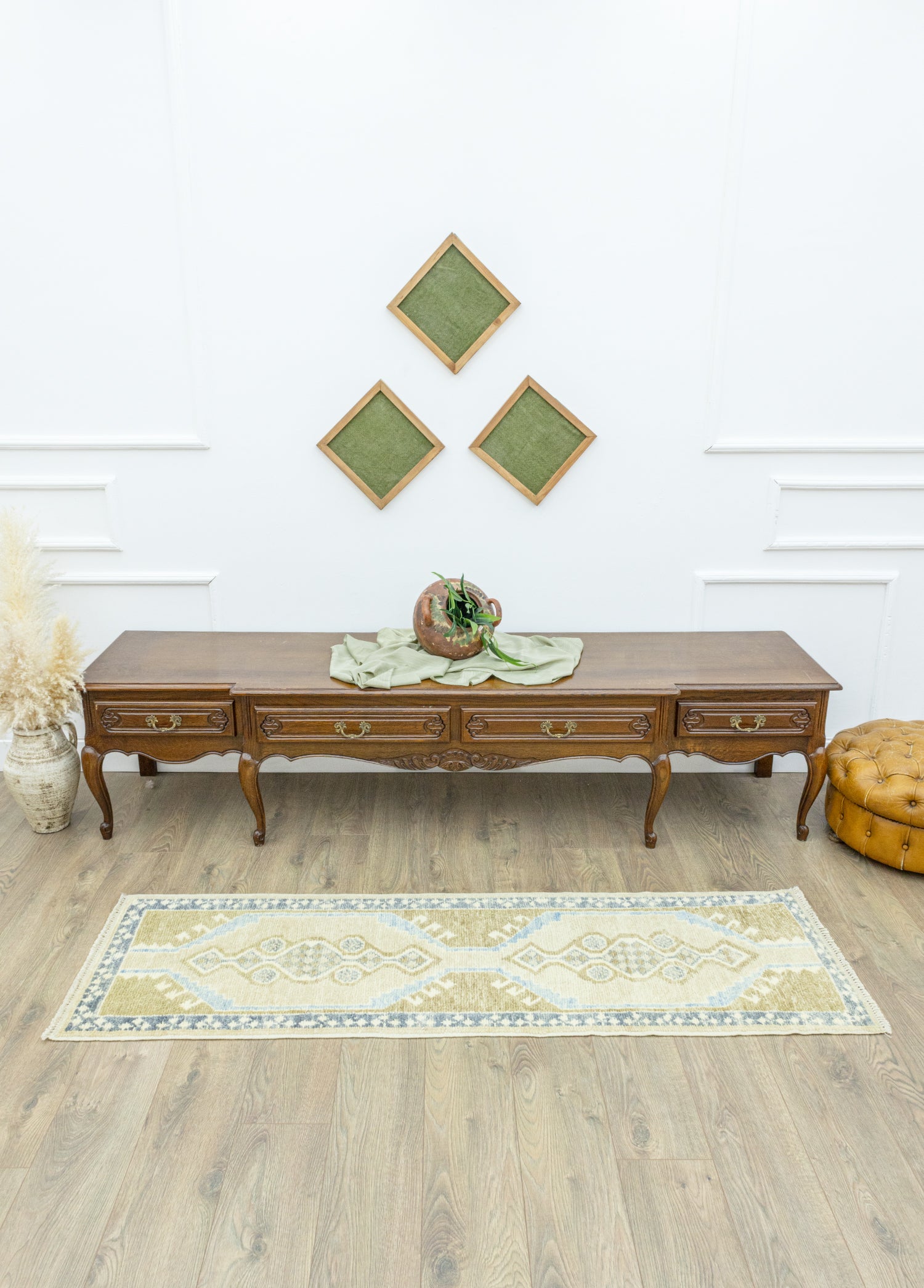 Beau Rustik Desenli El Dokuma Yolluk 59x190 cm