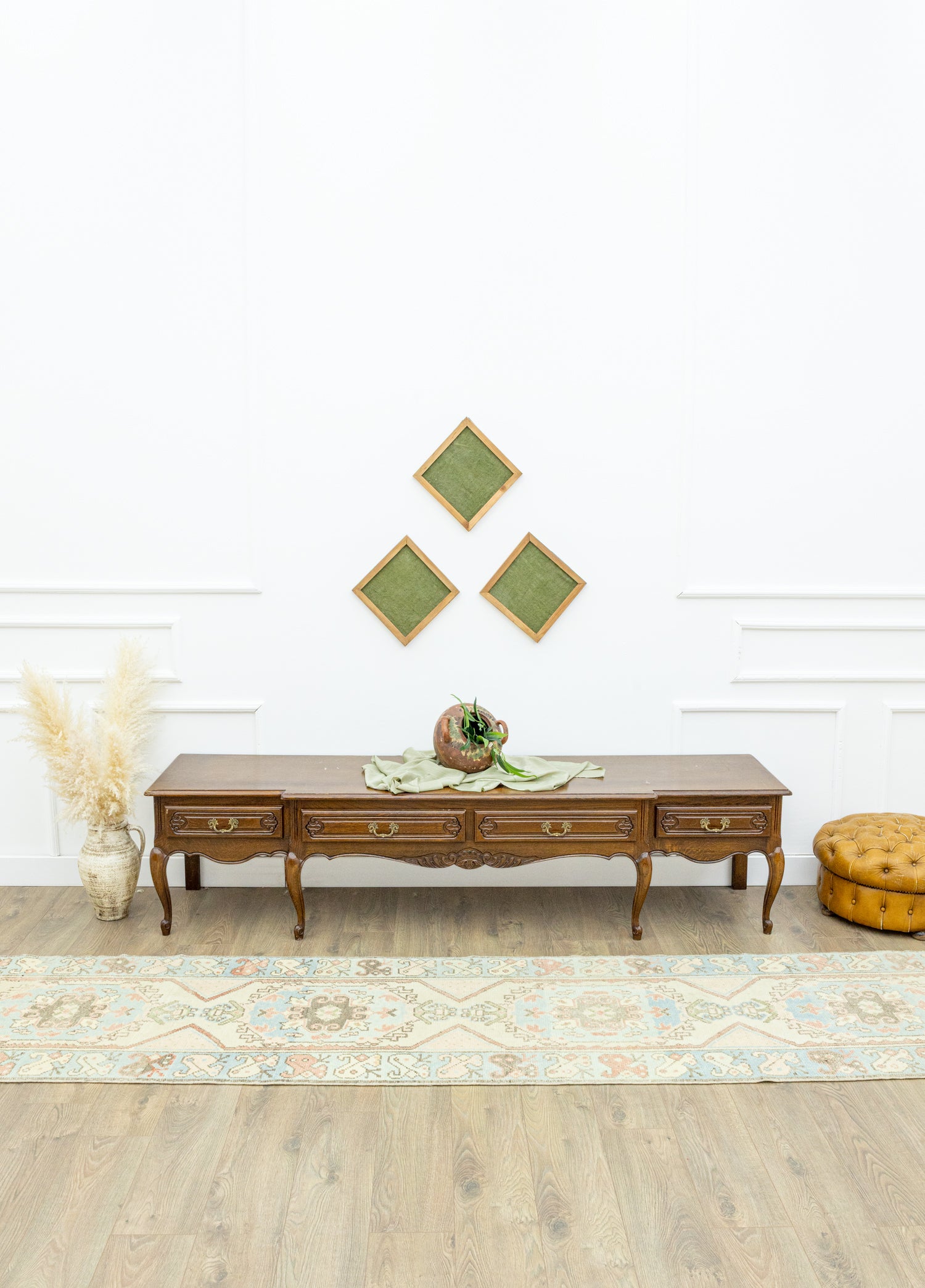 Hezaren El Dokuma Dekoratif Yolluk 93x389 cm