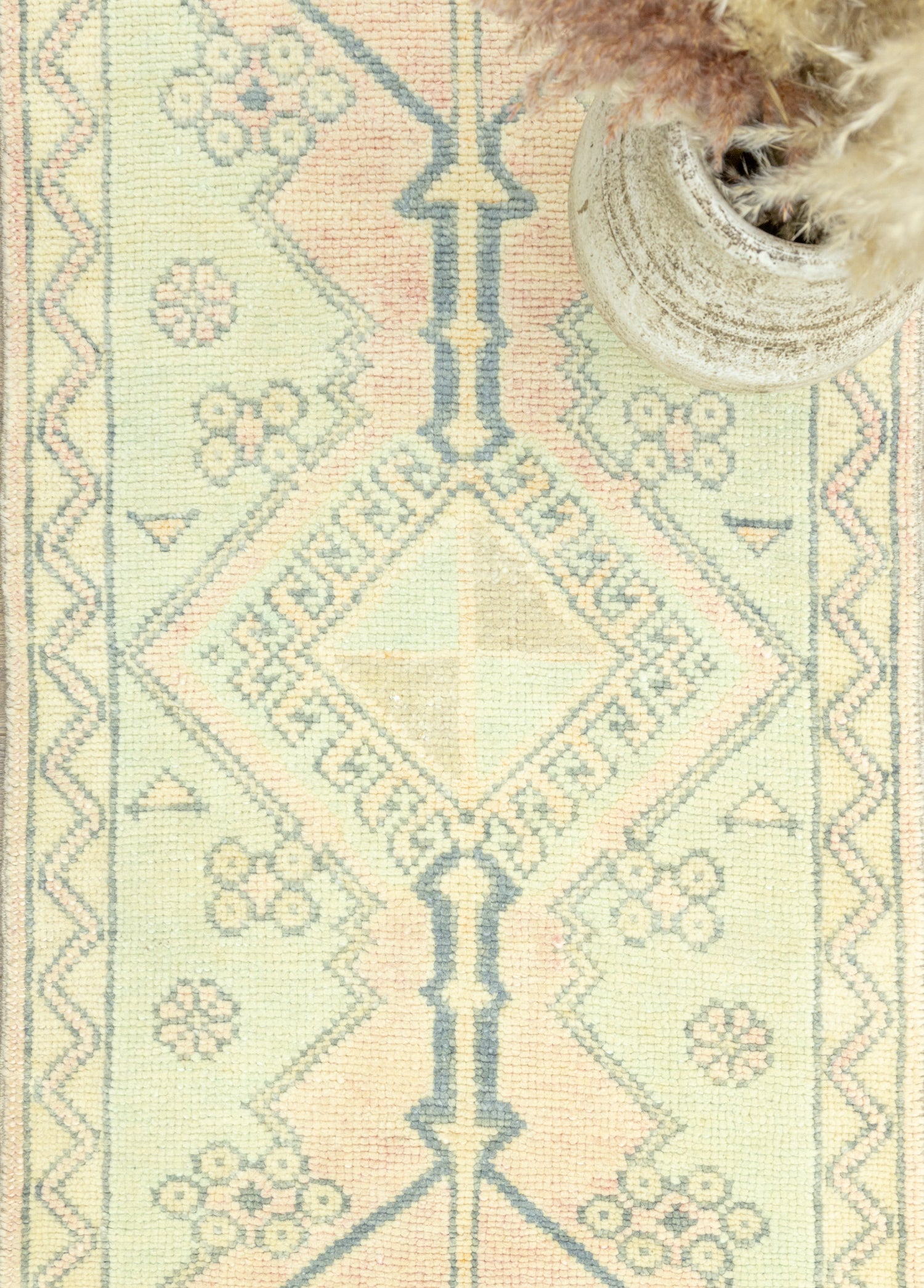 Yulsa Geometrik Desenli Yün Halı 70x193 cm
