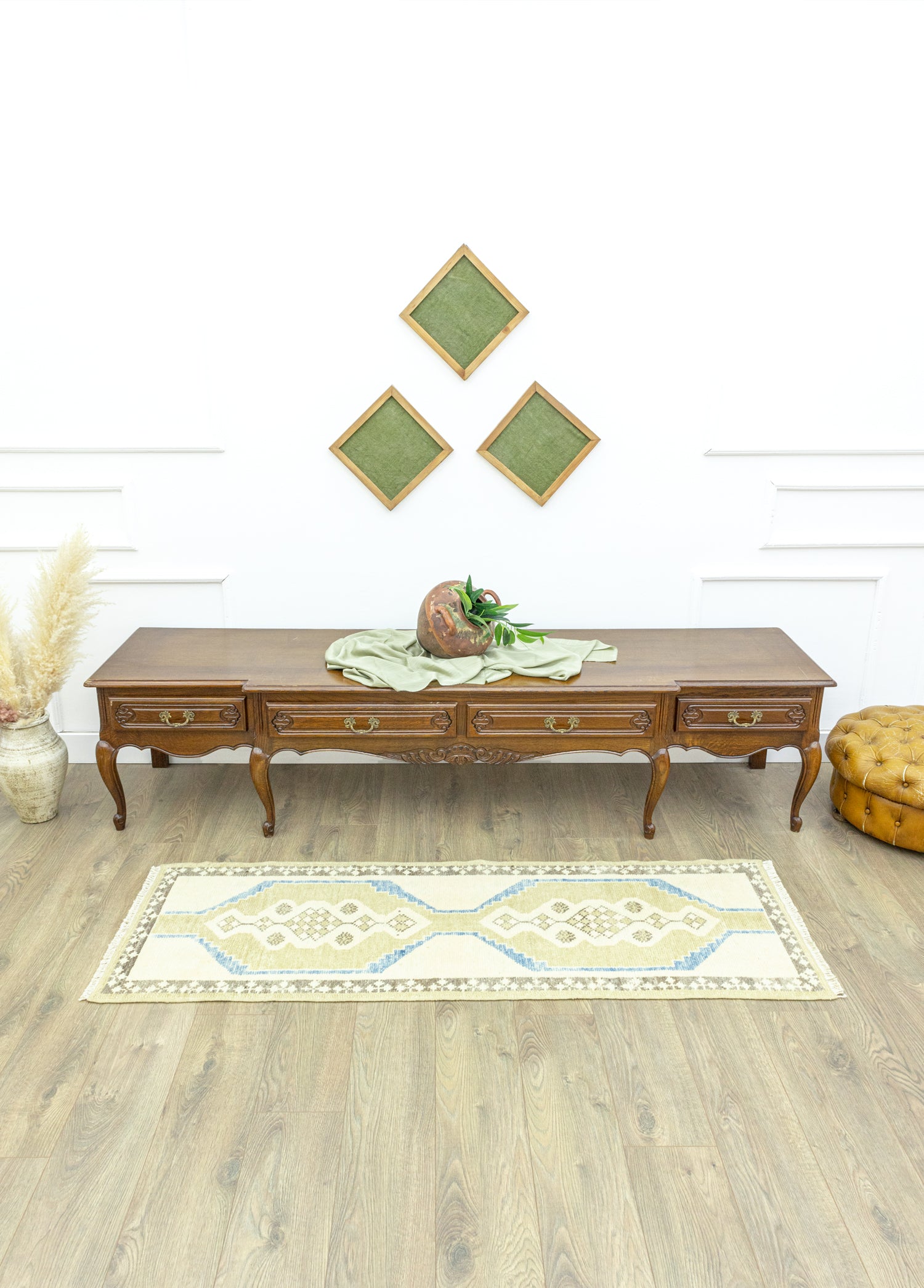 Crown El Dokuma Yün Uşak Yolluk 62x182 cm
